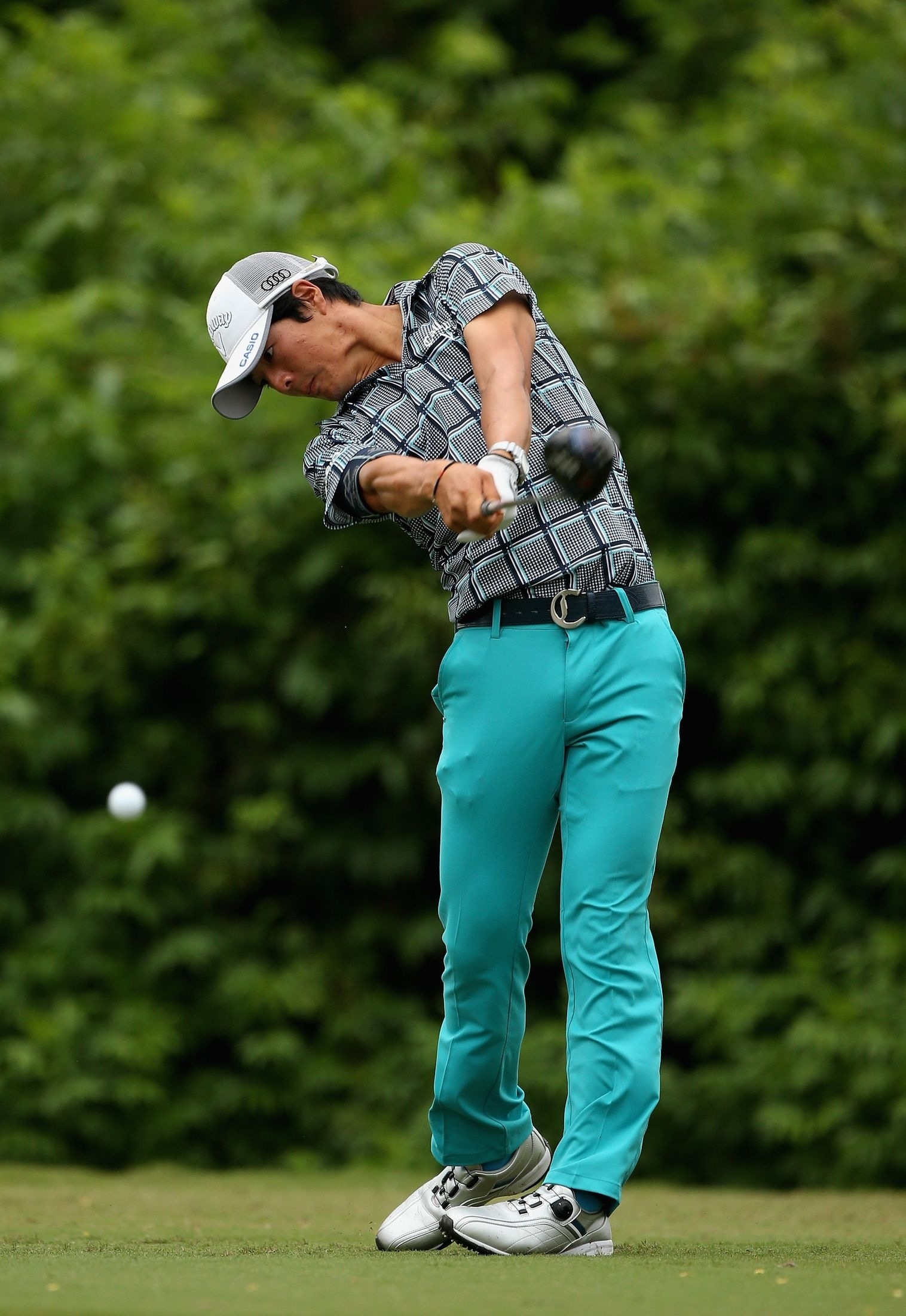 9アンダー・暫定16位につけている石川遼(Photo by Chris Graythen/Getty Images)