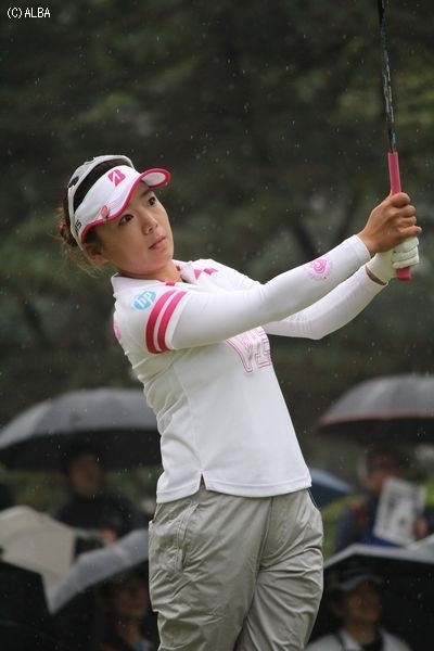 今季レギュラーツアー初登場の有村智恵！（写真はKKT杯バンテリンレディス）（撮影：ＡＬＢＡ）