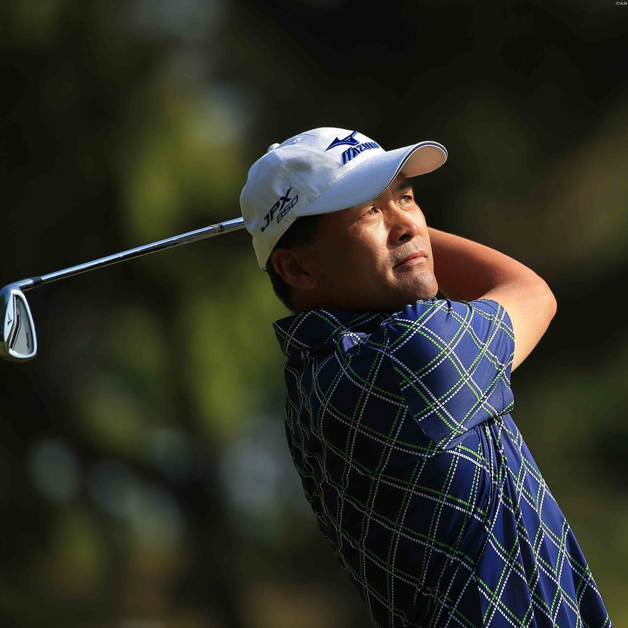 ベテランの手嶋多一、首位に2打差の単独2位で決勝Rへ（撮影：米山聡明）