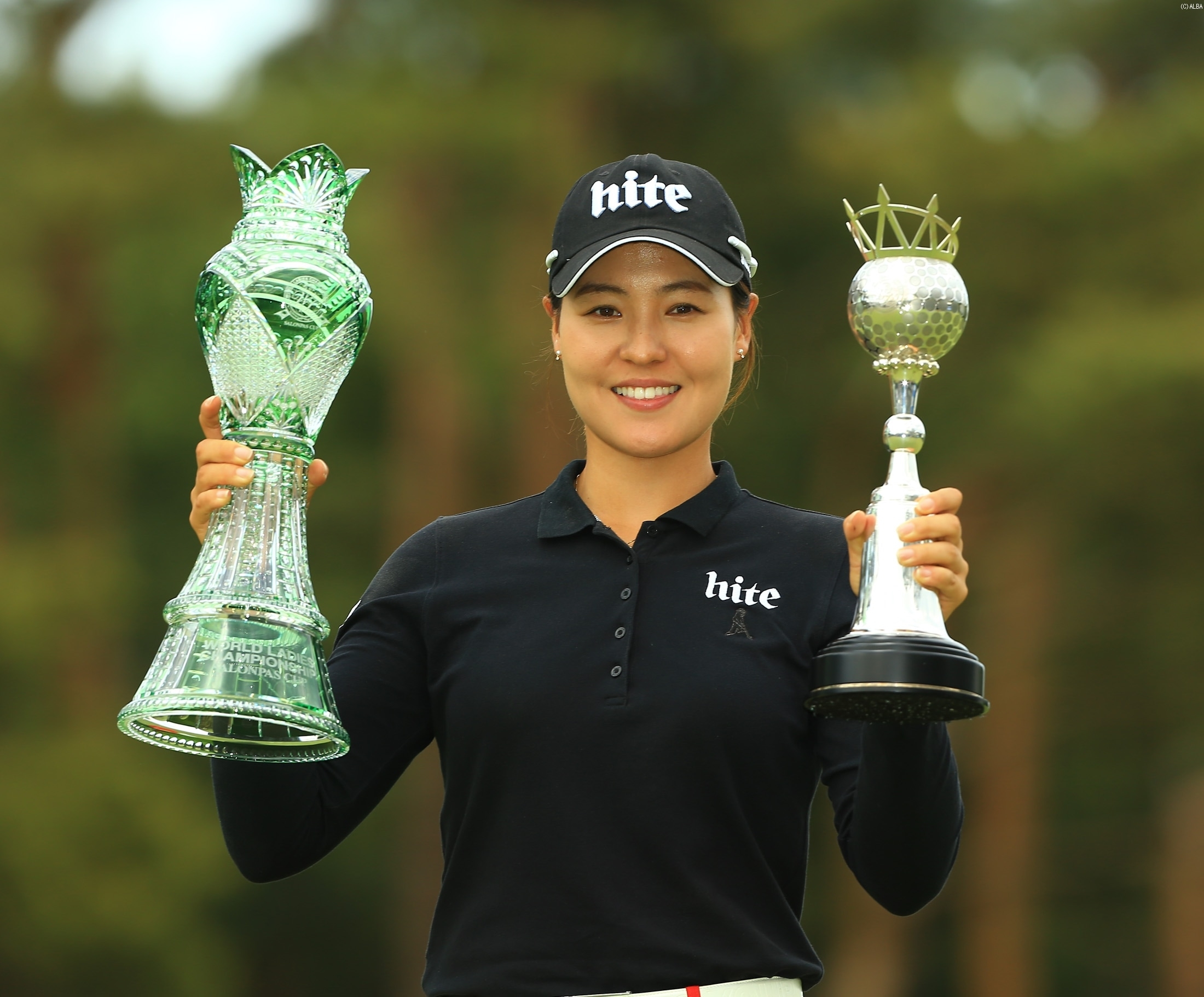 チョン・インジ、国内初参戦でメジャーV＆大会最年少優勝記録更新（撮影：ＡＬＢＡ）