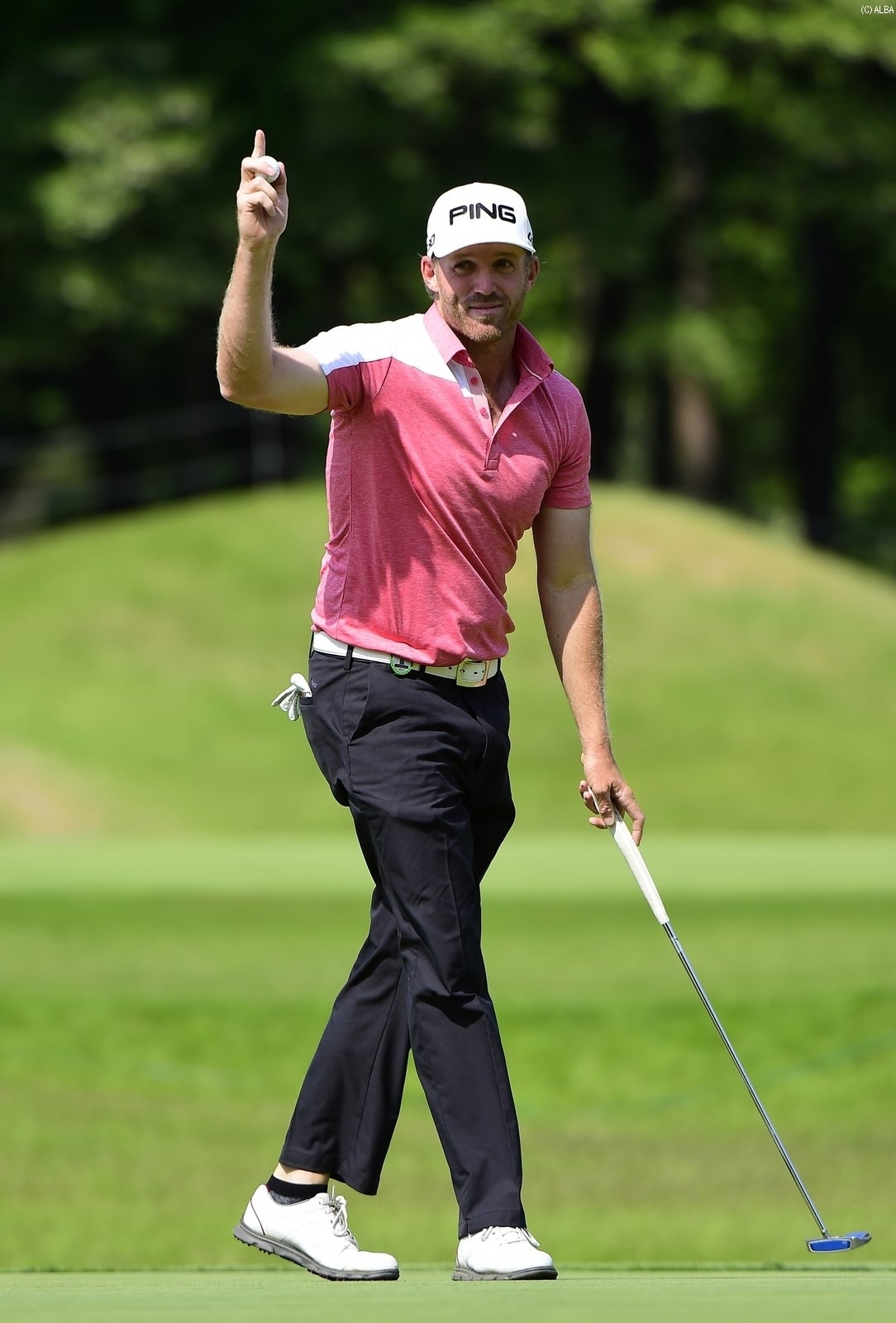 日本ツアー初優勝をメジャータイトルで飾ったアダム・ブランド、賞金ランクも首位浮上！（撮影：上山敬太）