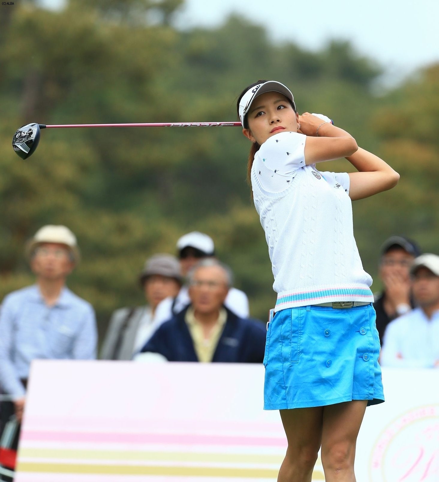 藤田の帯同キャディが職務停止処分に（写真はサロンパスレディス）（撮影：福田文平）