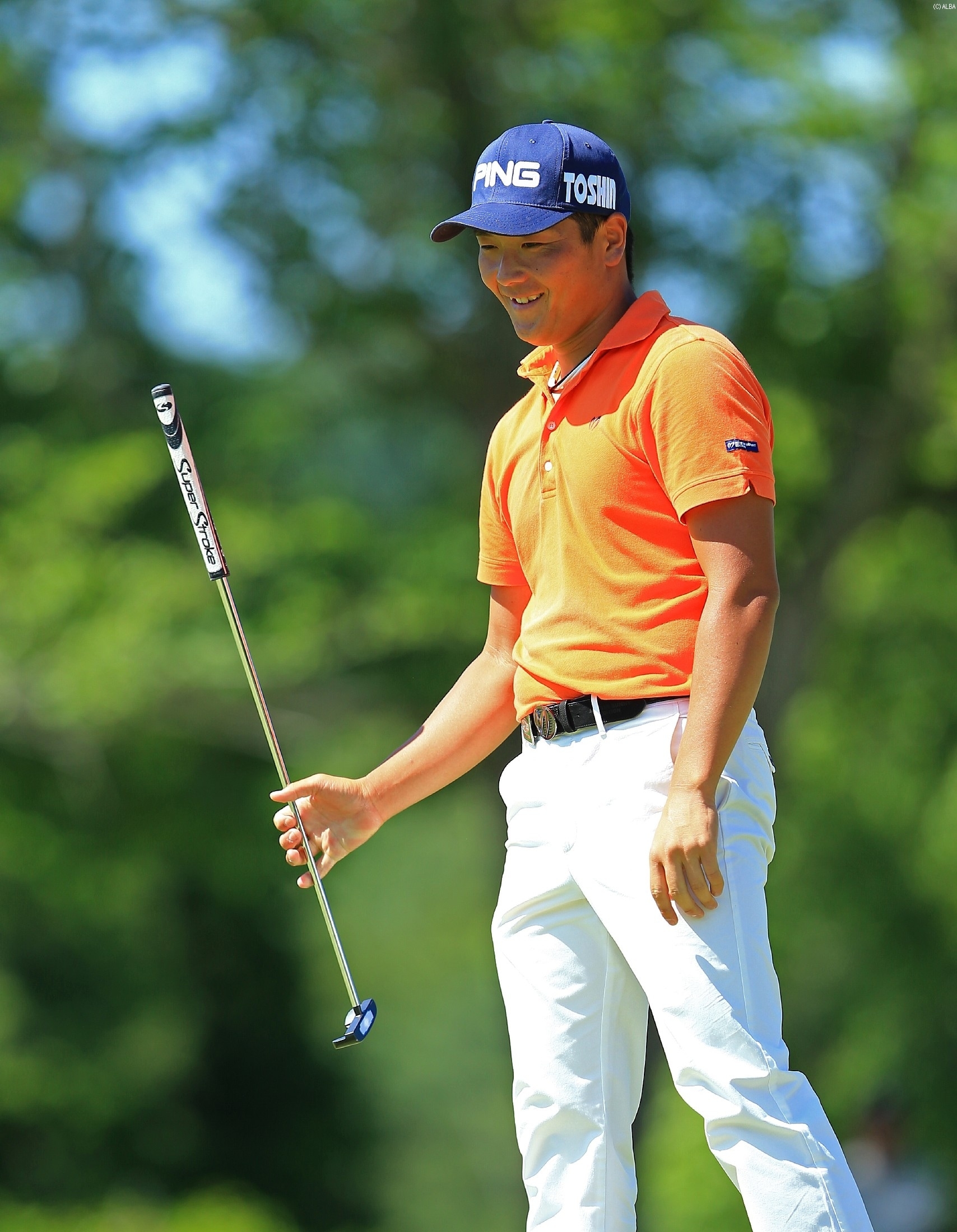 今季、用具契約を一新した永野竜太郎が1打差2位T発進（撮影：岩本芳弘）