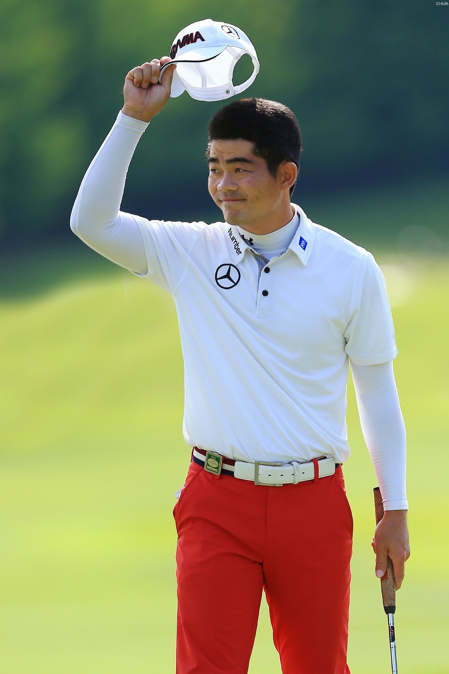 国内初優勝で賞金ランクも首位浮上！（撮影：岩本芳弘）