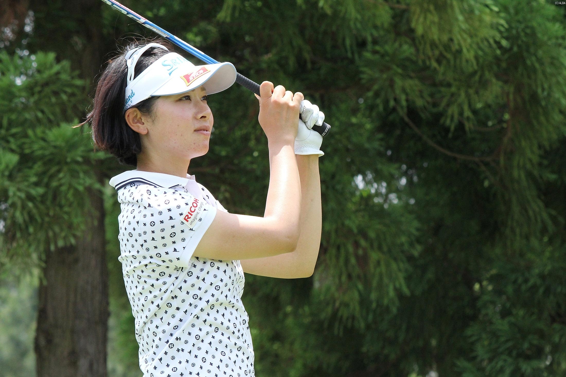 ホステスプロの森田理香子、エース達成で本戦に弾み（撮影：ＡＬＢＡ）
