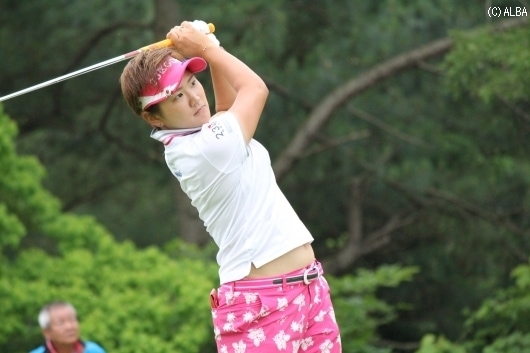自己ベストスコアの“63”をたたき出した成田美寿々(撮影:ALBA)