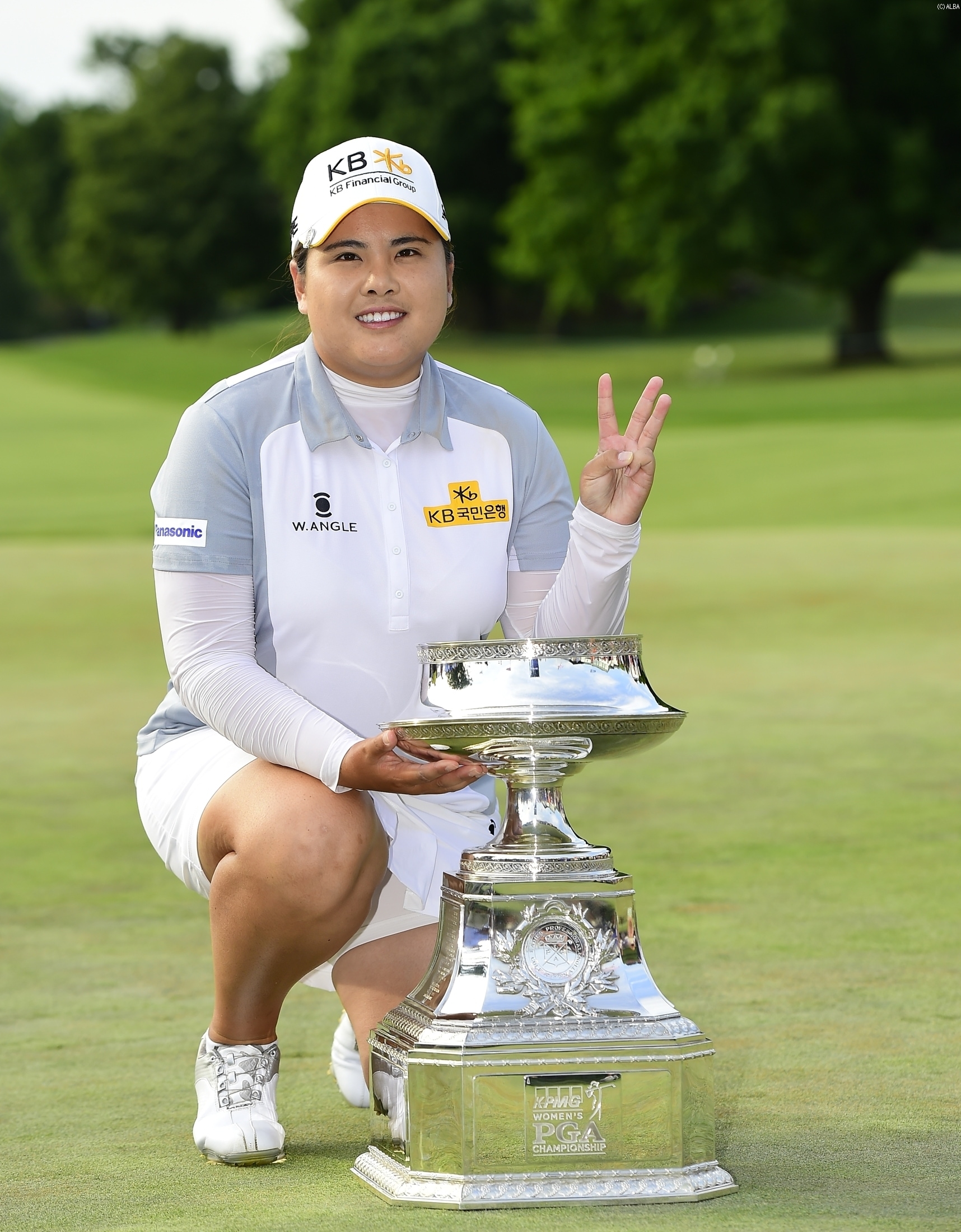 圧巻の大会3連覇！メジャー優勝は6度目となる（撮影：上山敬太）