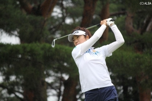 2打差4位につける大山志保！（撮影：ＡＬＢＡ）