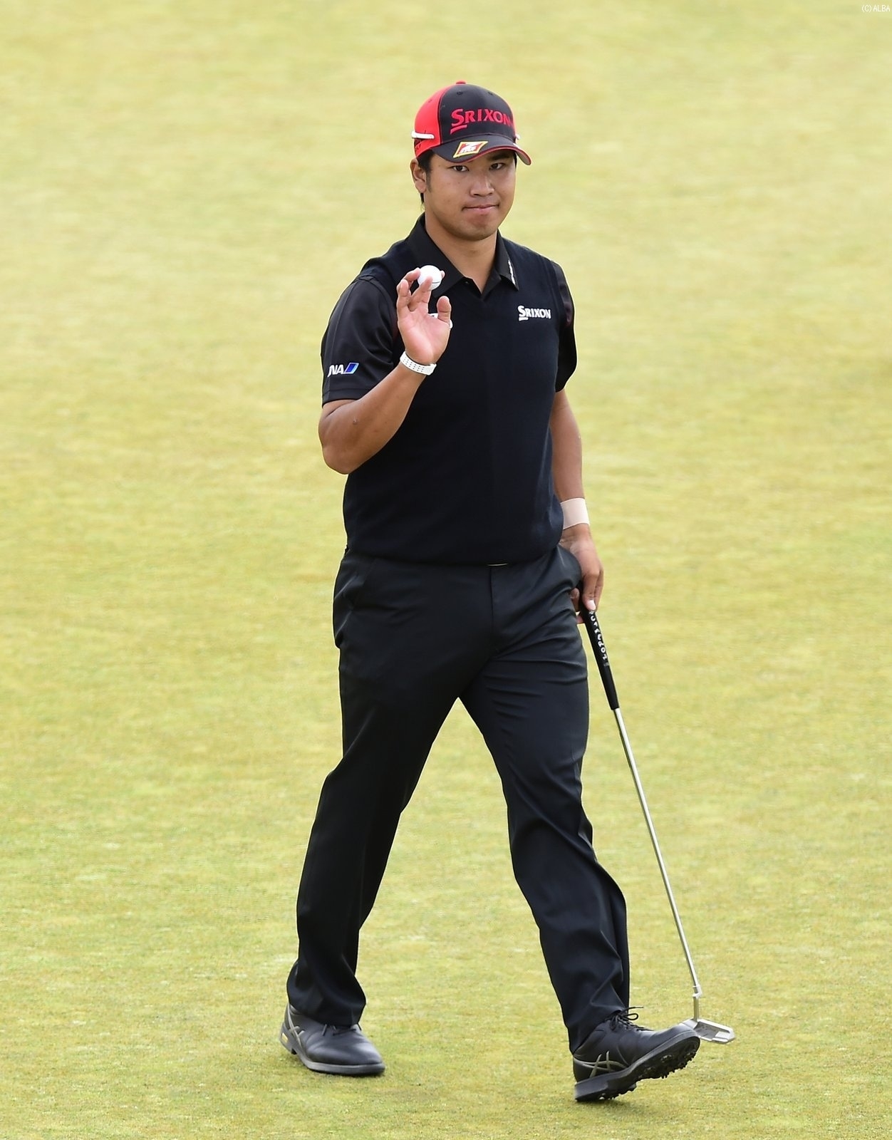 松山の全米オープンの初日はイーブンパー(撮影:上山敬太)