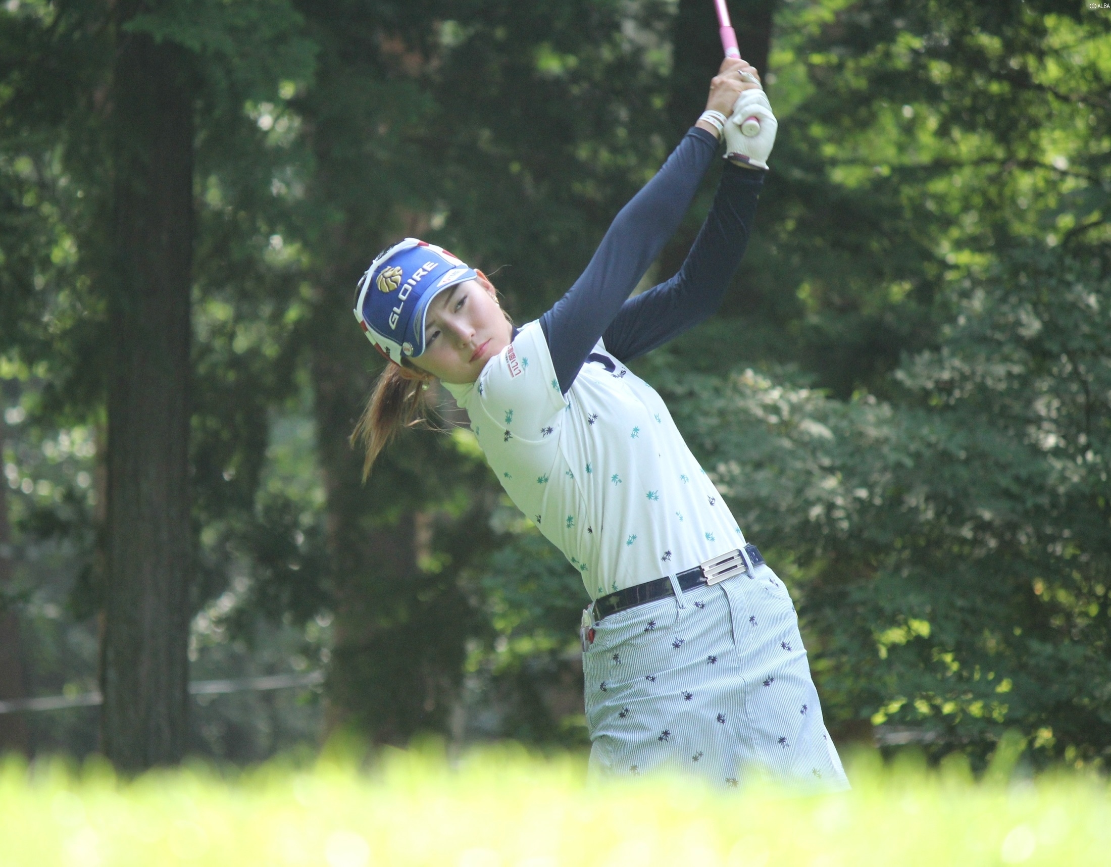 江澤亜弥、ホステスプロとしてまずは予選を突破！最終日での躍進に期待！（撮影：ＡＬＢＡ）