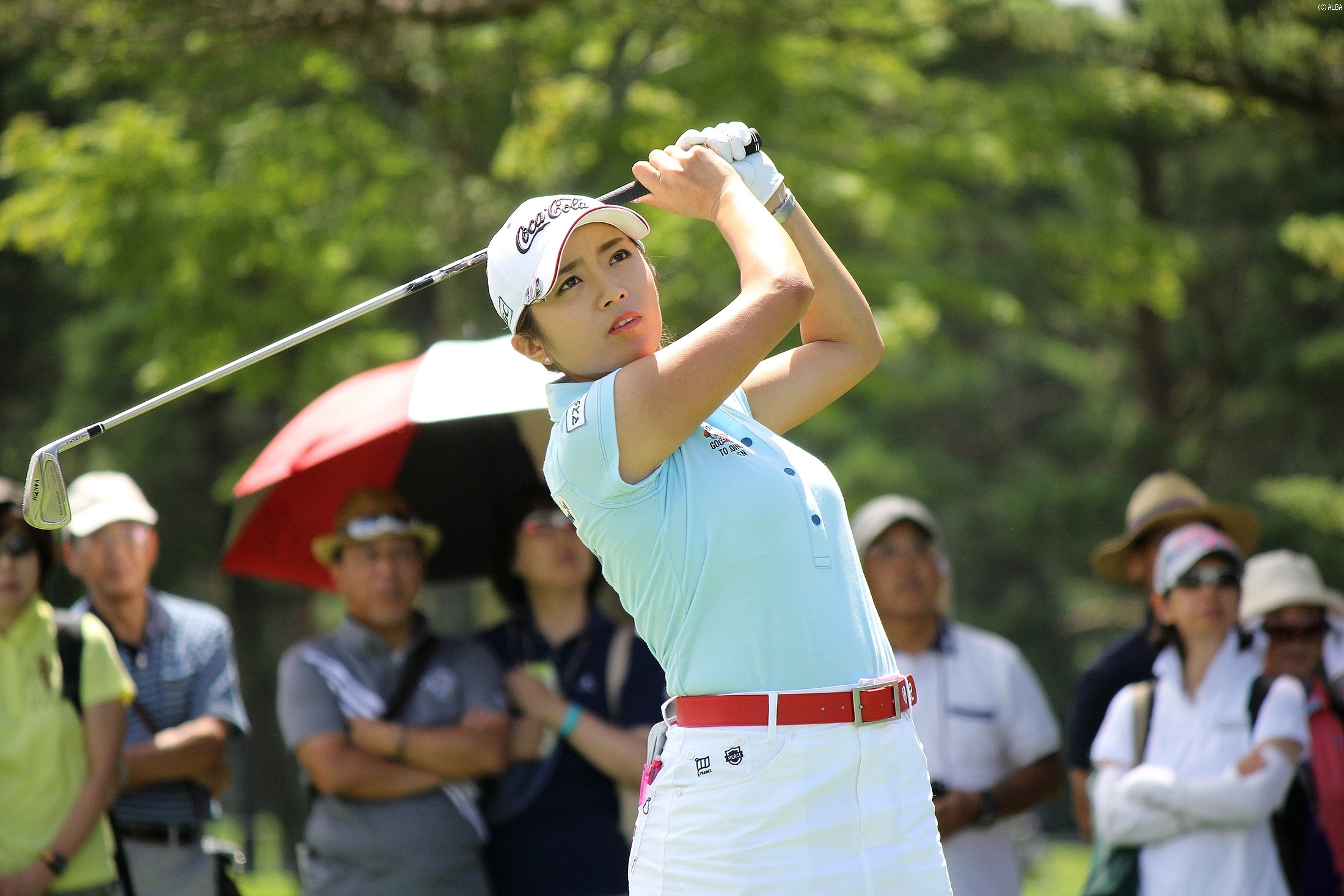 ディフェンディングチャンピオンとして臨んだ今大会は12位タイ 池ポチャしたりとらしくない場面も見られた(撮影:ALBA)