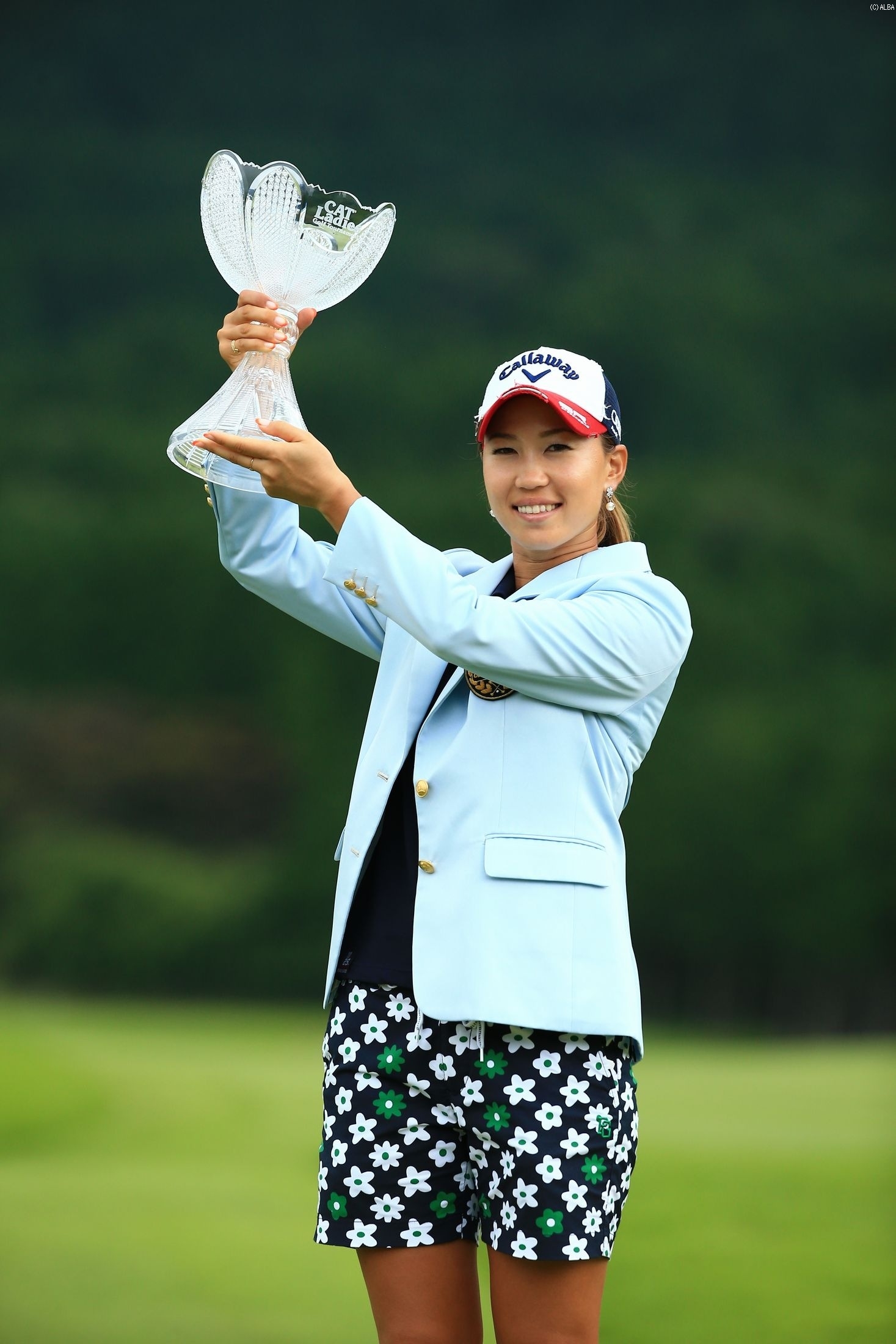 桃子、昨年復活優勝をはたした舞台で今季初Vとなるか(撮影:米山聡明)