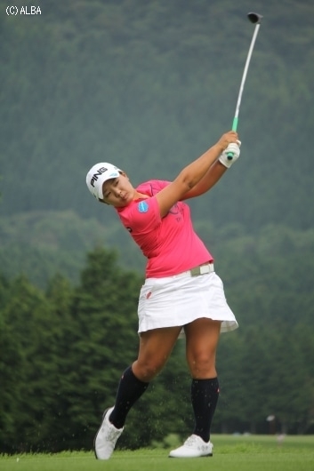 首位につけた鈴木愛、今週こそは…（撮影：ALBA）