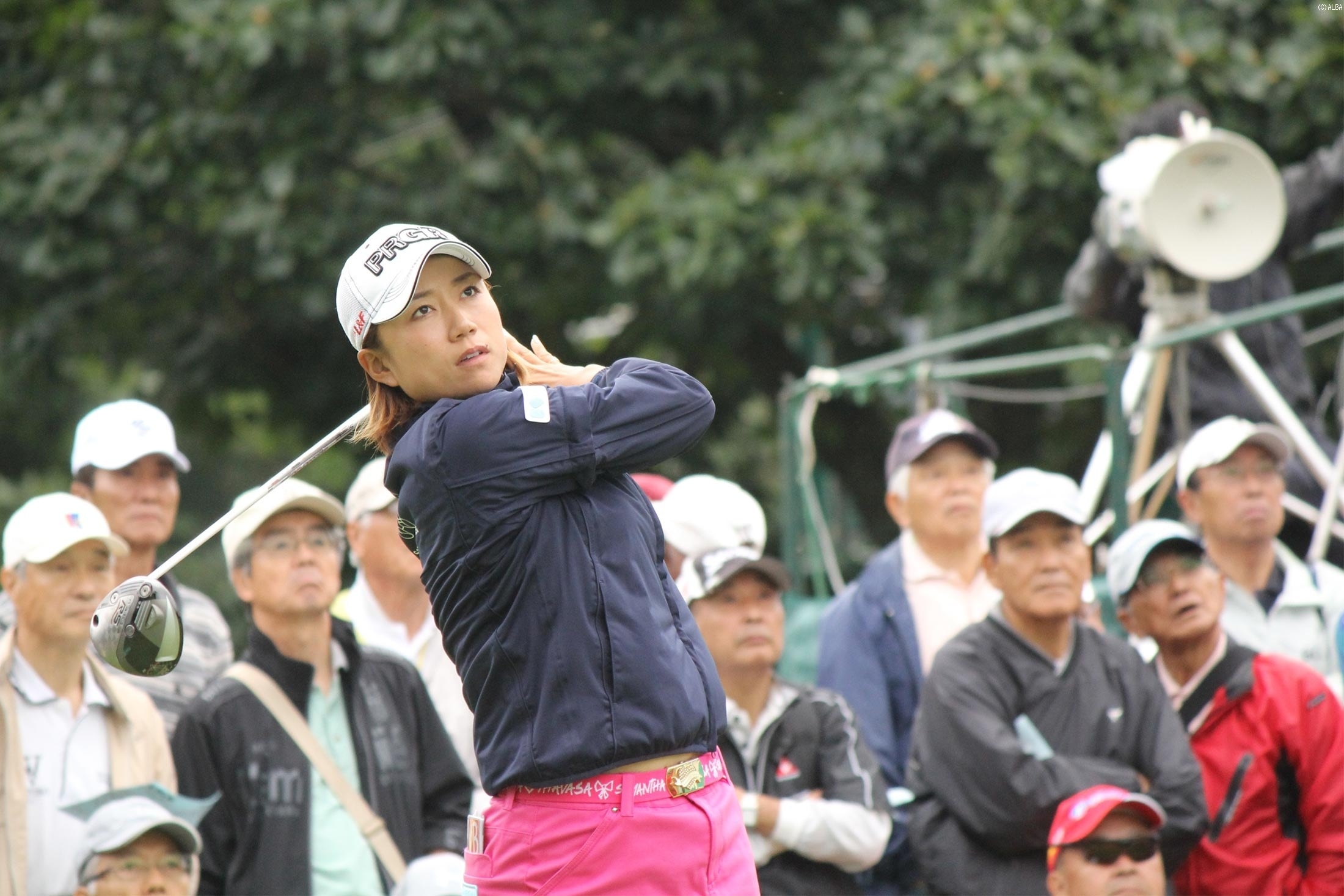 首位タイ発進の原江里菜、今週も好調をキープ！（撮影：ALBA）