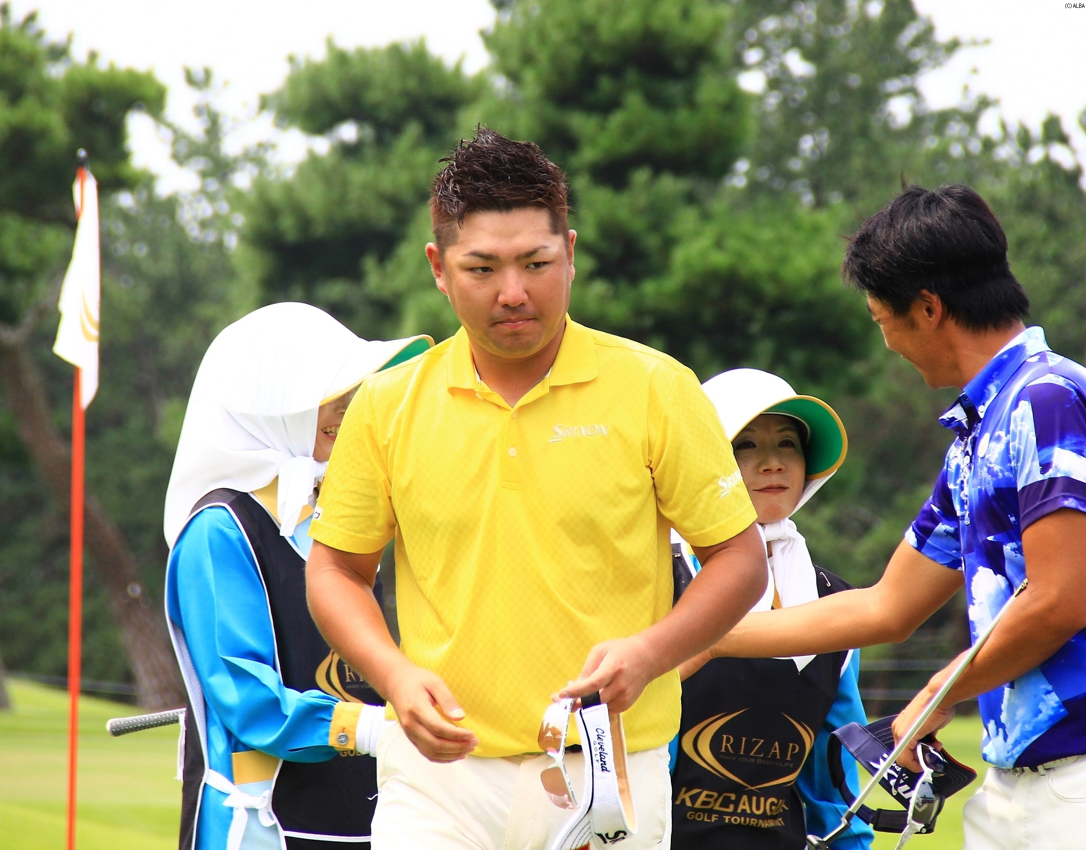 8アンダー・7位タイにつけた秋吉翔太（撮影：ALBA）