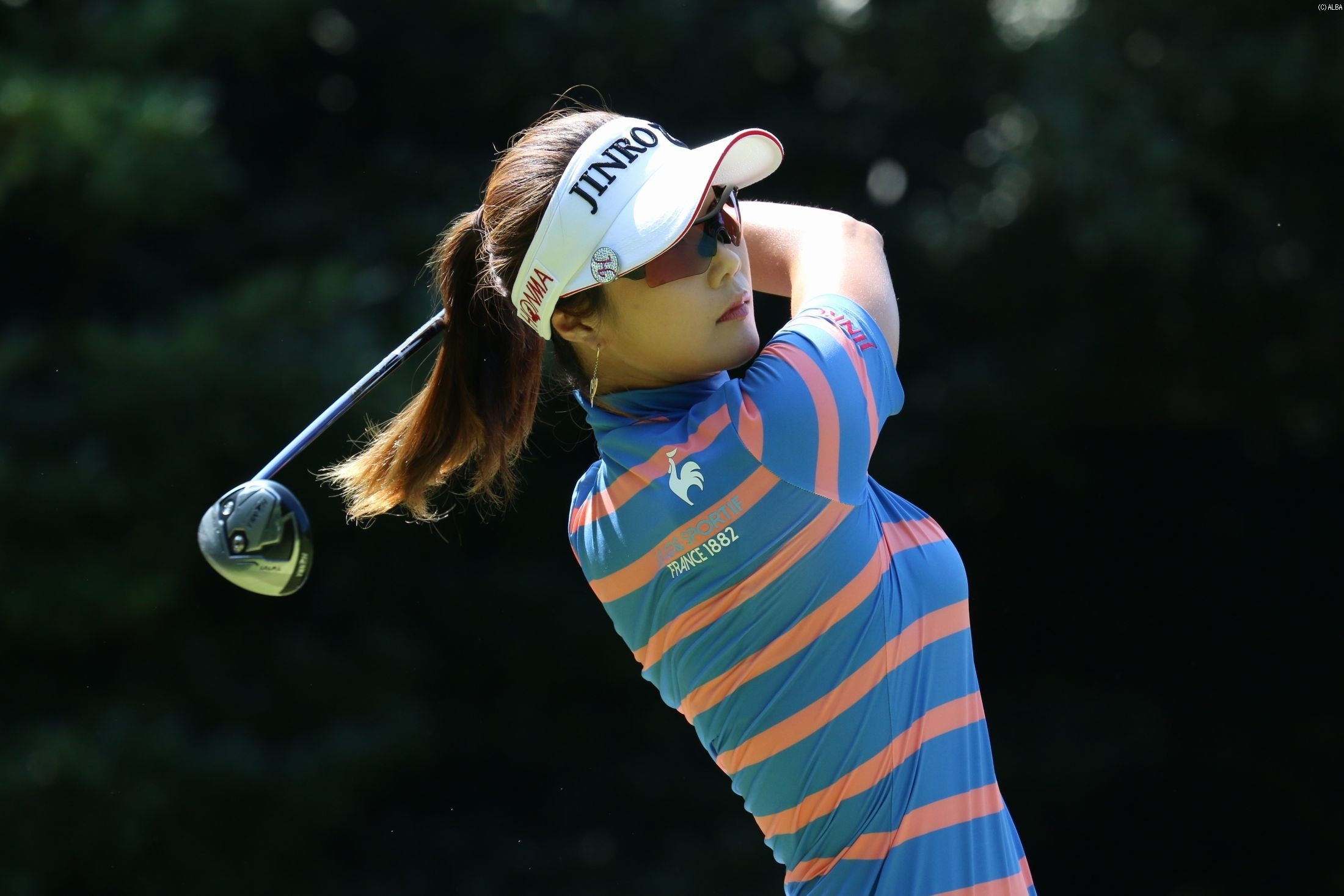 今季日本ツアー初参戦で優勝を果たしたキム・ハヌル！（撮影：ALBA）