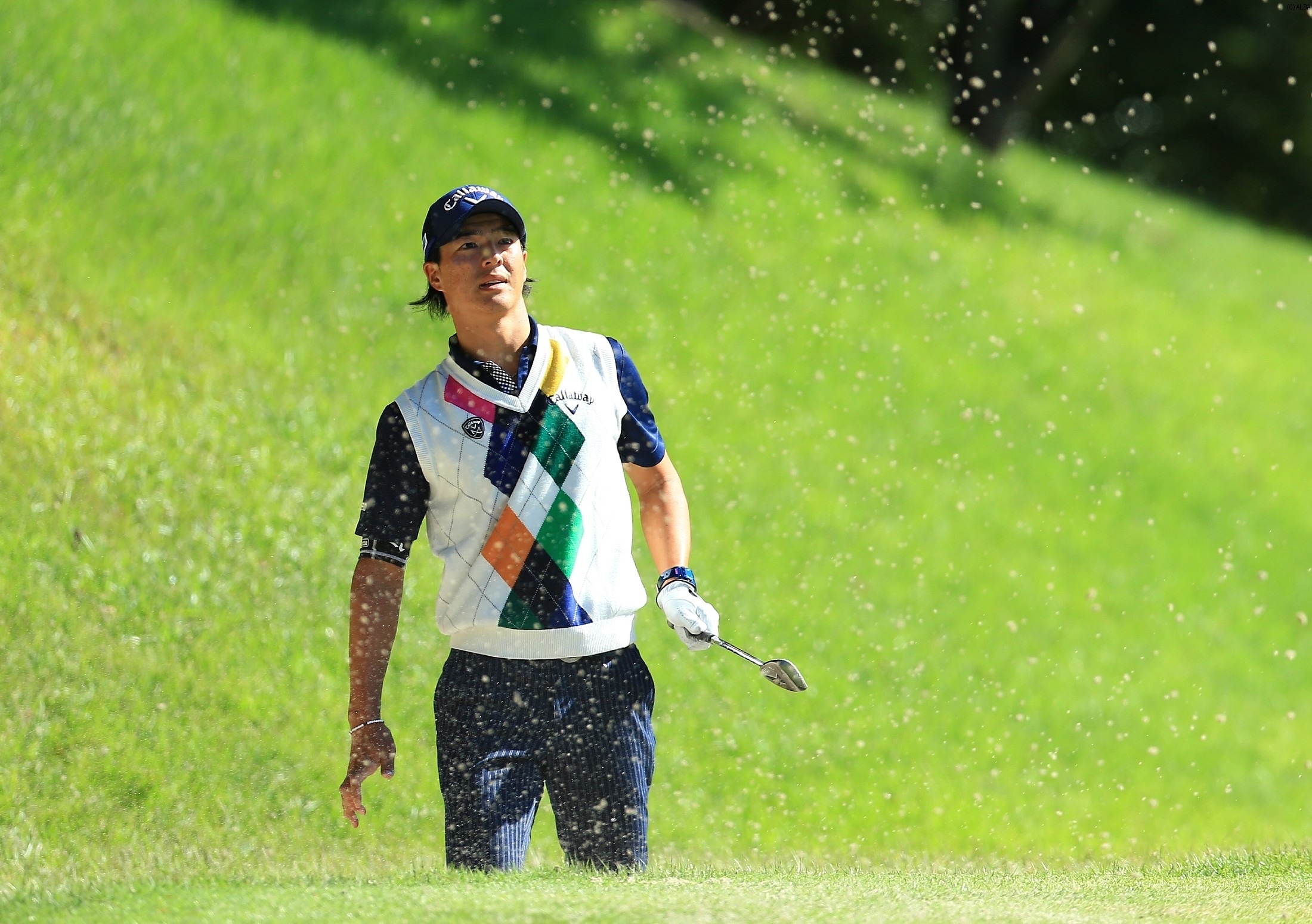 トータル6アンダー・2位タイで決勝ラウンドに進んだ石川遼（撮影：岩本芳弘）