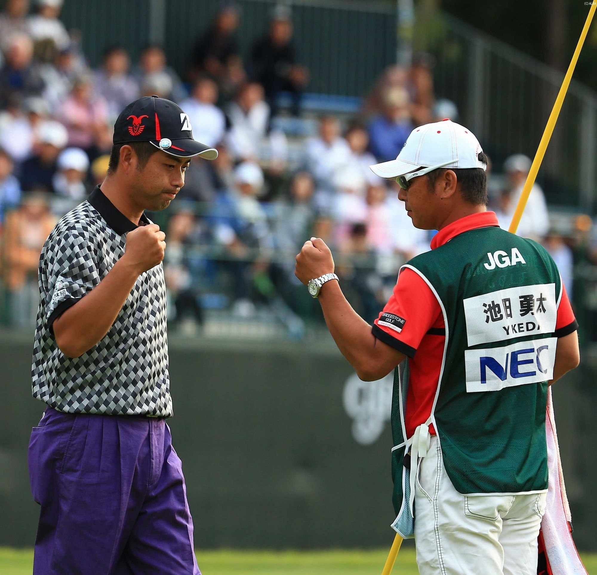 池田勇太、バーディを量産し連覇へ向け好発進！（撮影：米山聡明）