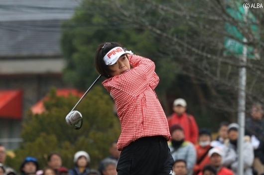 36位で日本人最上位をキープした大山志保！（撮影：ALBA）