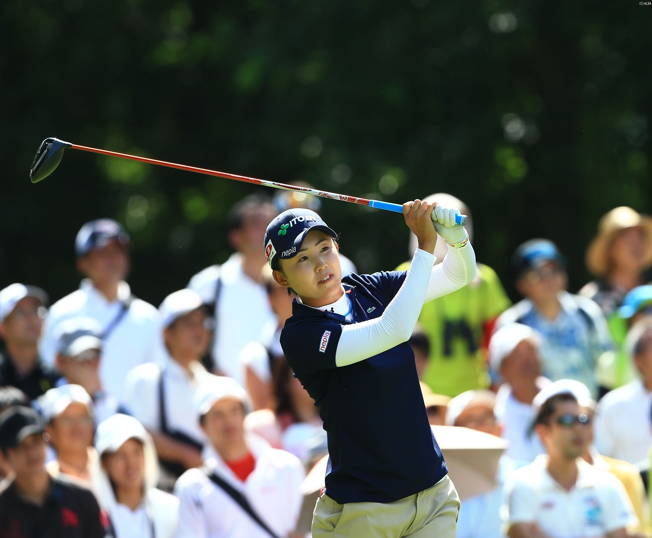 ツアー2勝目！前田陽子のスイングにはスライス防止のポイントが（撮影：福田文平）