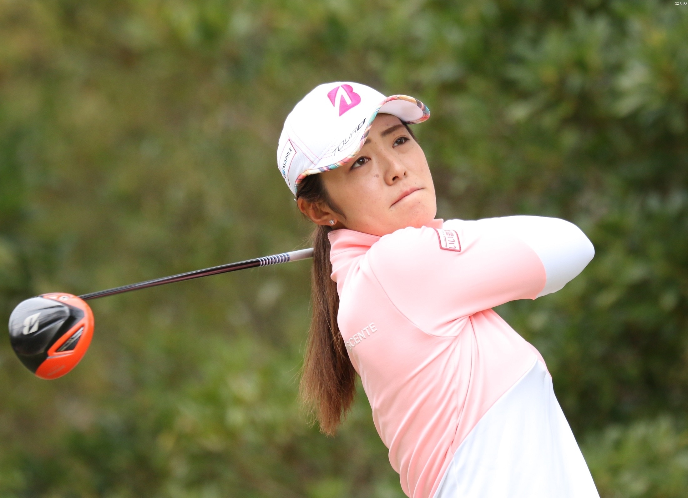 渡邉彩香、後半で巻き返したが1打及ばず…（撮影：ALBA）