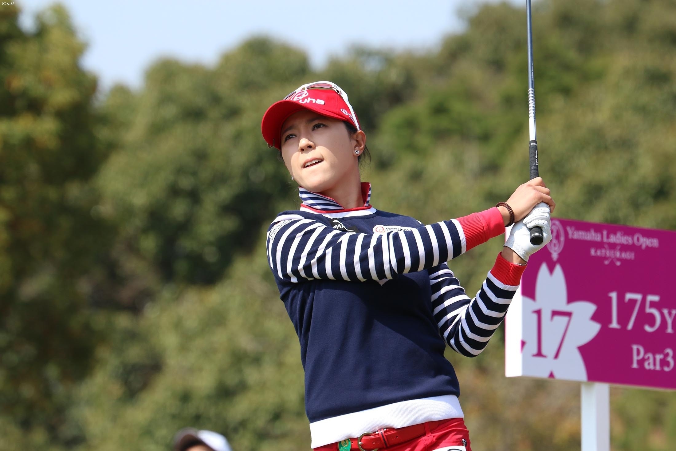 ユン・チェヨン、韓国で人気の美人プロが6位と好スタート（撮影：ALBA）