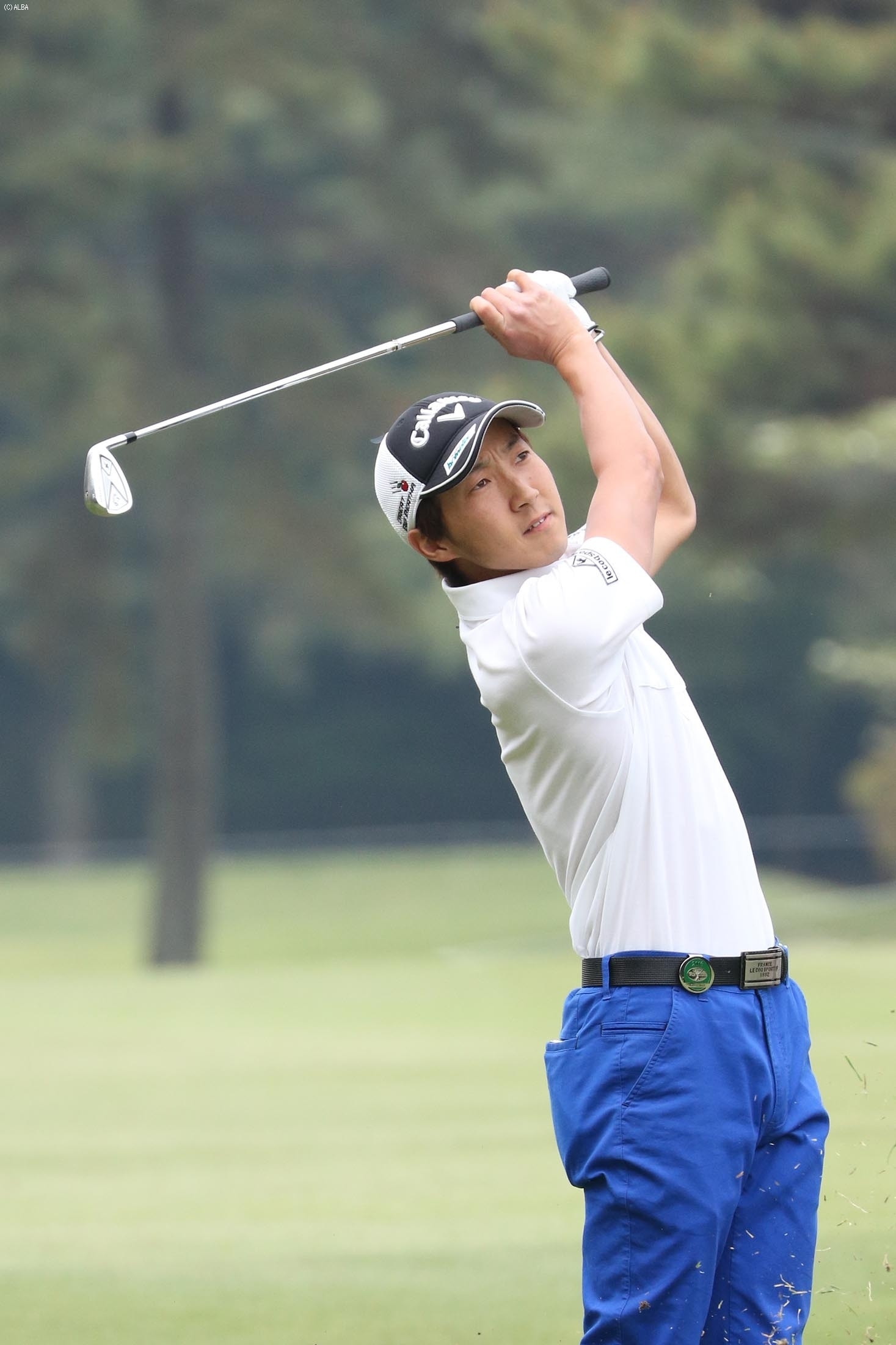 一時は首位に立った重永だが…初日は18位タイ（撮影：ALBA）