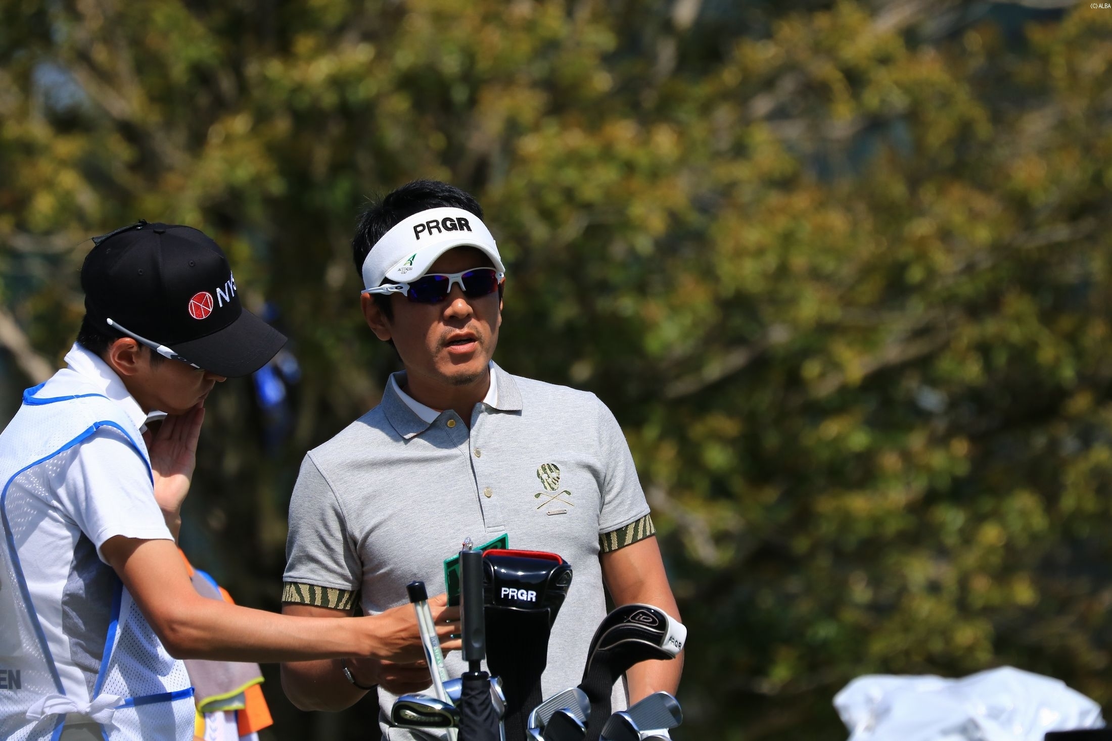 矢野は2打差の3位タイで大会を折り返した（撮影：ALBA）