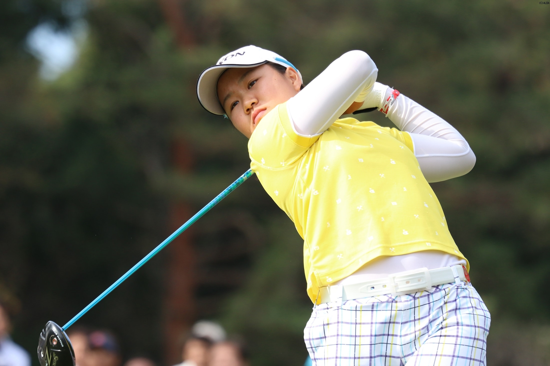 39位に浮上した畑岡奈紗（写真は昨年の樋口久子pontaレディス）（撮影：ALBA）
