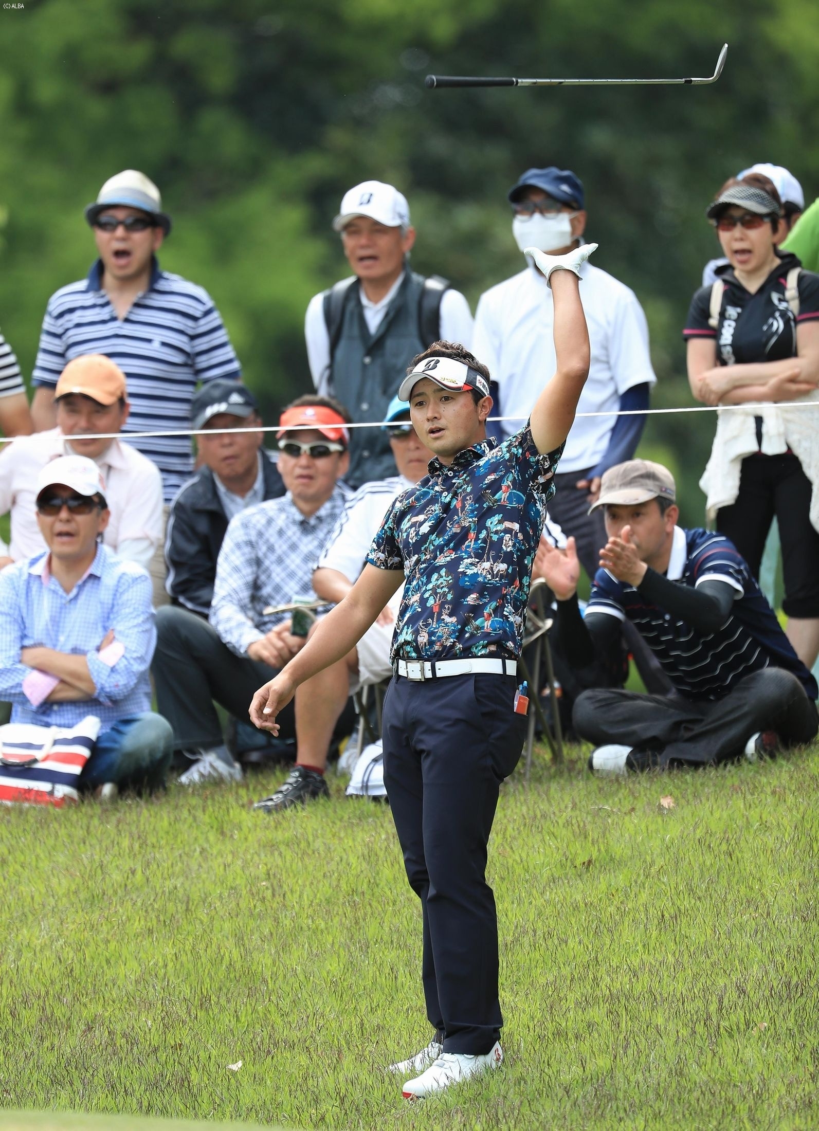 15番パー5でチップイン！これで勝利に近づいたかに思われたが…（撮影：米山聡明）
