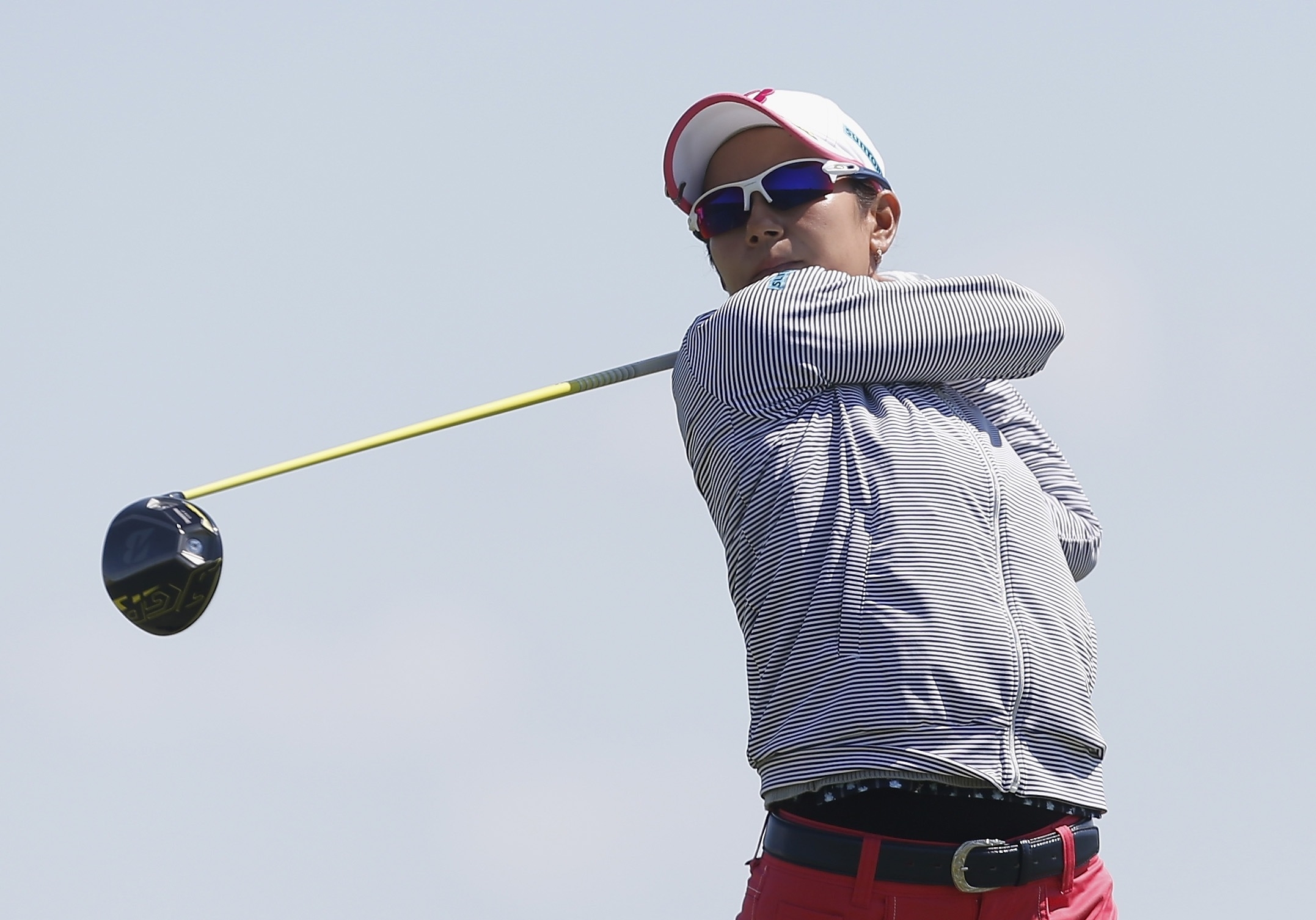 「風の中で耐えるプレーはできた」と宮里、明日猛チャージといきたい(撮影:GettyImages)