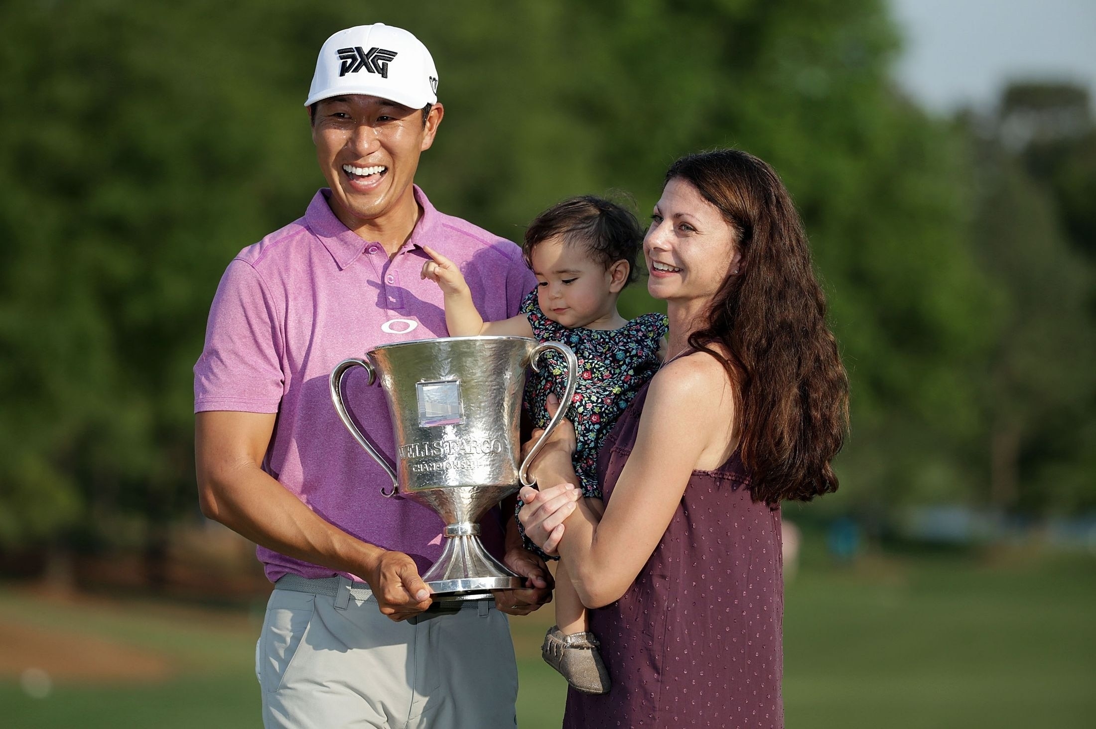 ツアー2勝目は駆け付けた妻と子供の前で達成した（撮影：GettyImages）