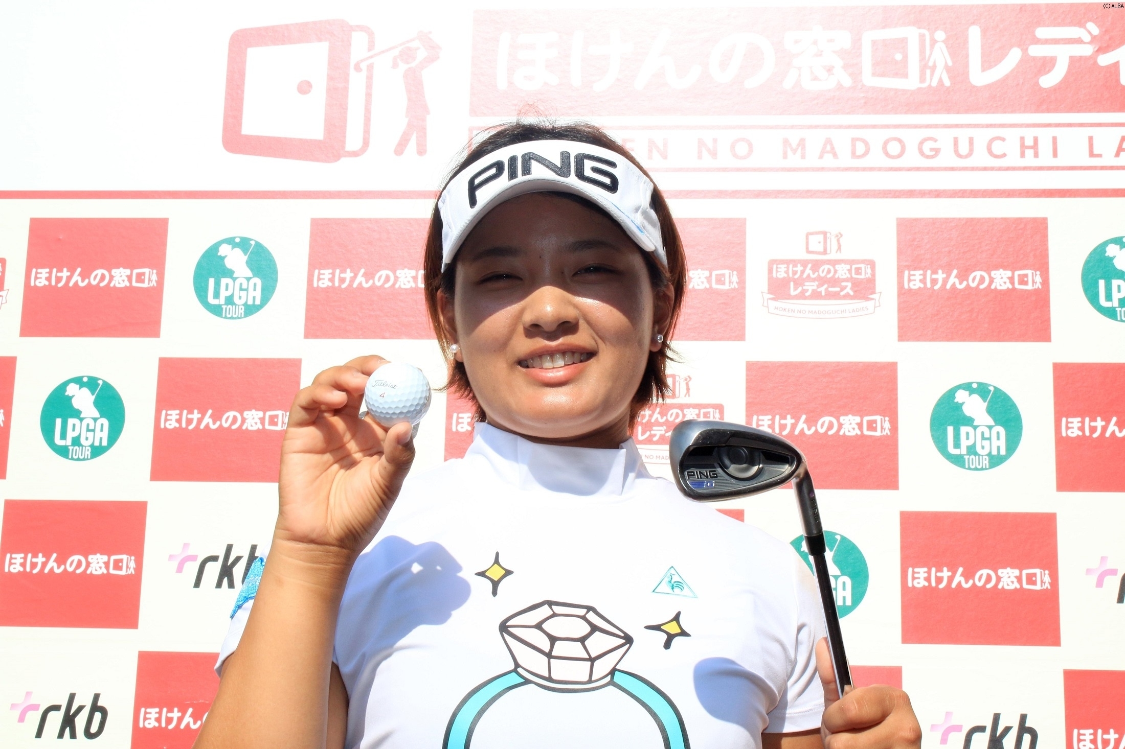 22歳初ラウンドでホールインワンを達成した鈴木愛（撮影：ALBA）