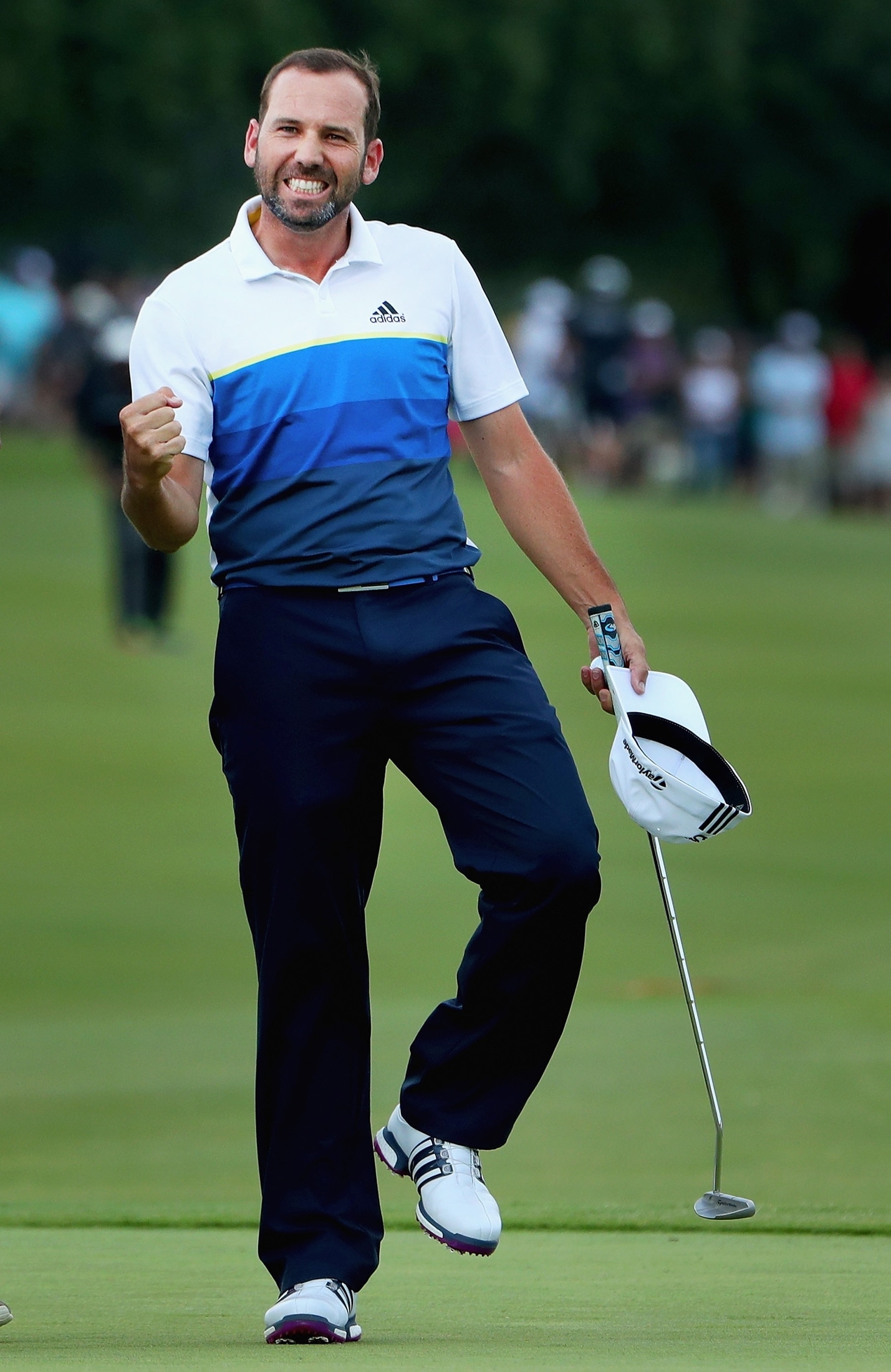 今季初勝利を挙げたガルシアはこのガッツポーズ！（撮影：GettyImages）