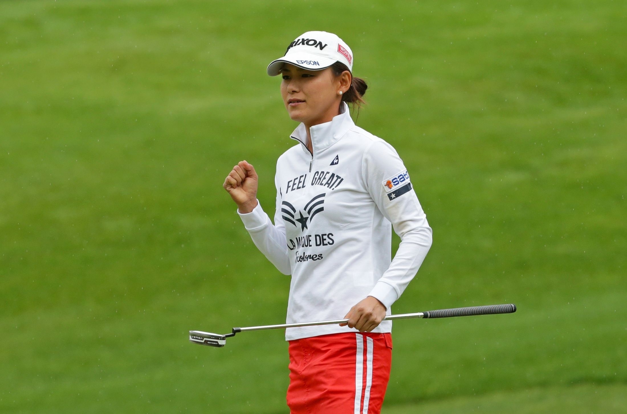 横峯さくらはアンダーパーで浮上を果たすも…（撮影：GettyImages）