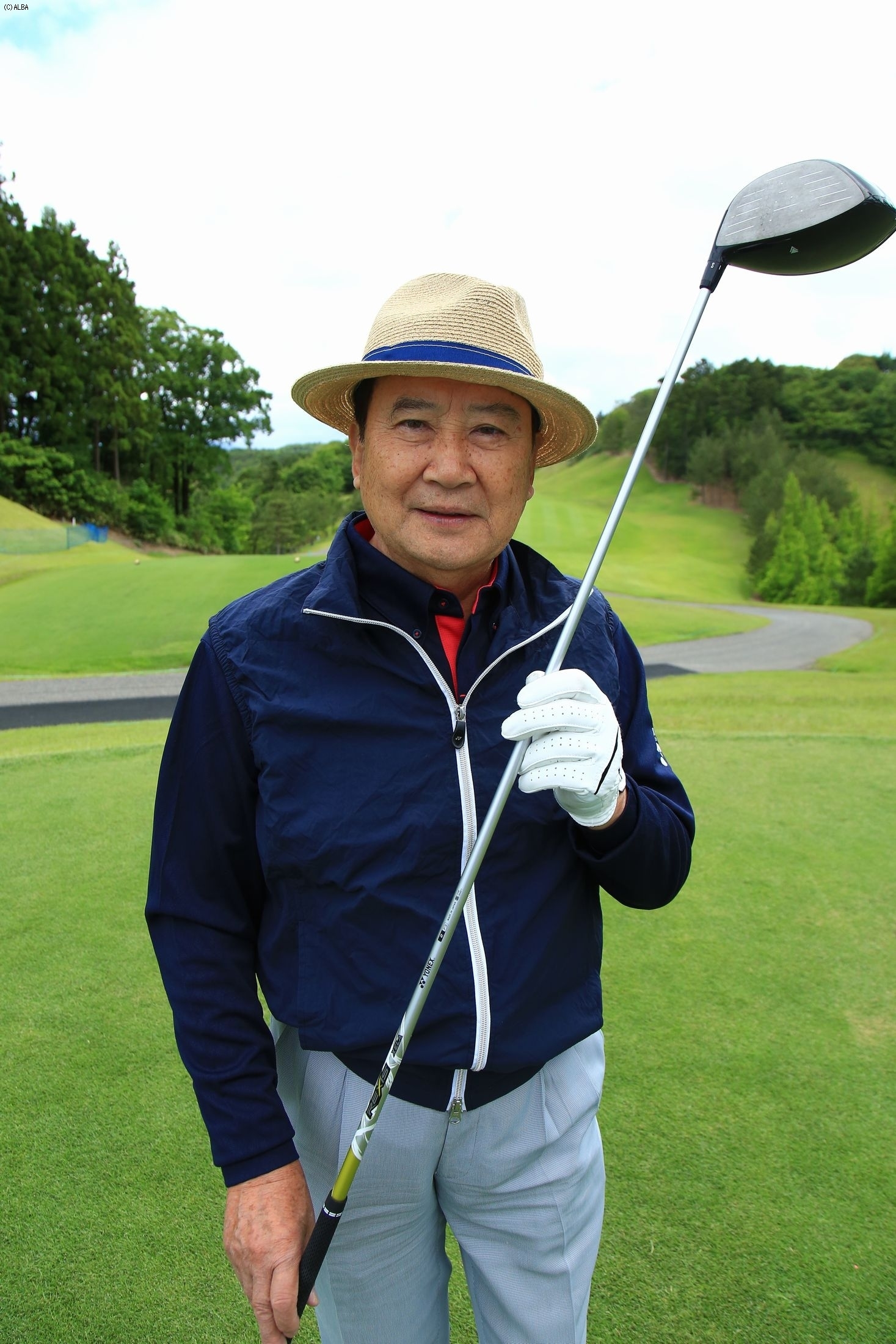 新シャフトを使用した里見浩太朗さんも手ごたえ＜大会事務局提供＞