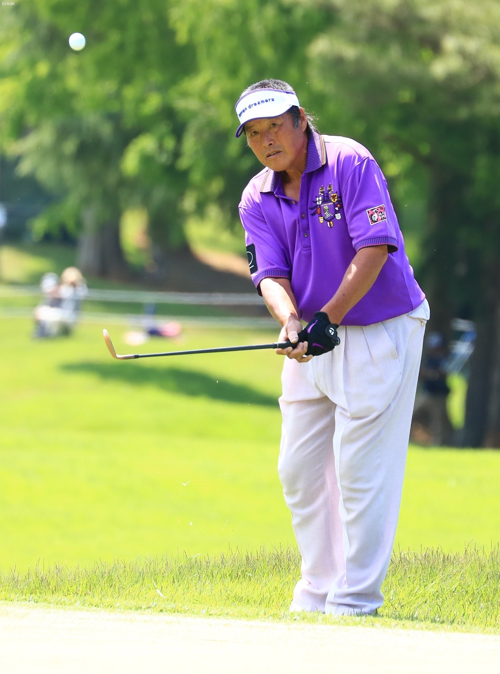 ジャンボ尾崎、一時は4つ伸ばし浮上するも…（撮影：ALBA）