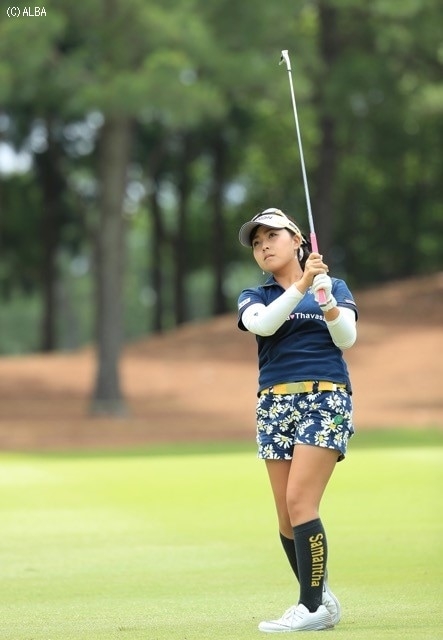 2打差5位タイの好スタートを決めた青木瀬令奈（撮影：米山聡明）