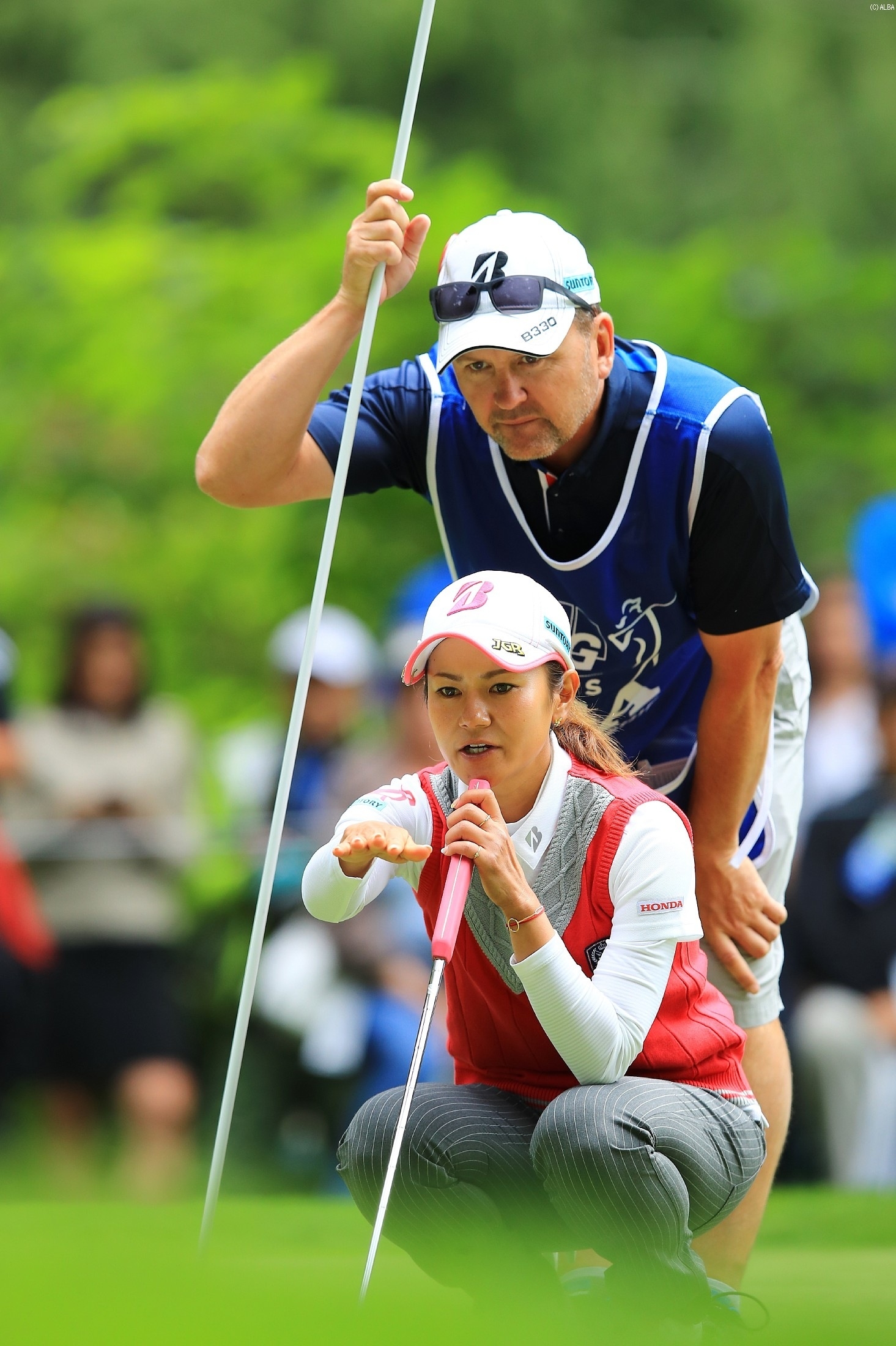 藍、初日は1オーバーで20位タイ発進（撮影：岩本芳弘）