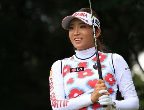 連覇へ向けて単独首位で予選ラウンド2日間を終えたボミ（撮影：ALBA）