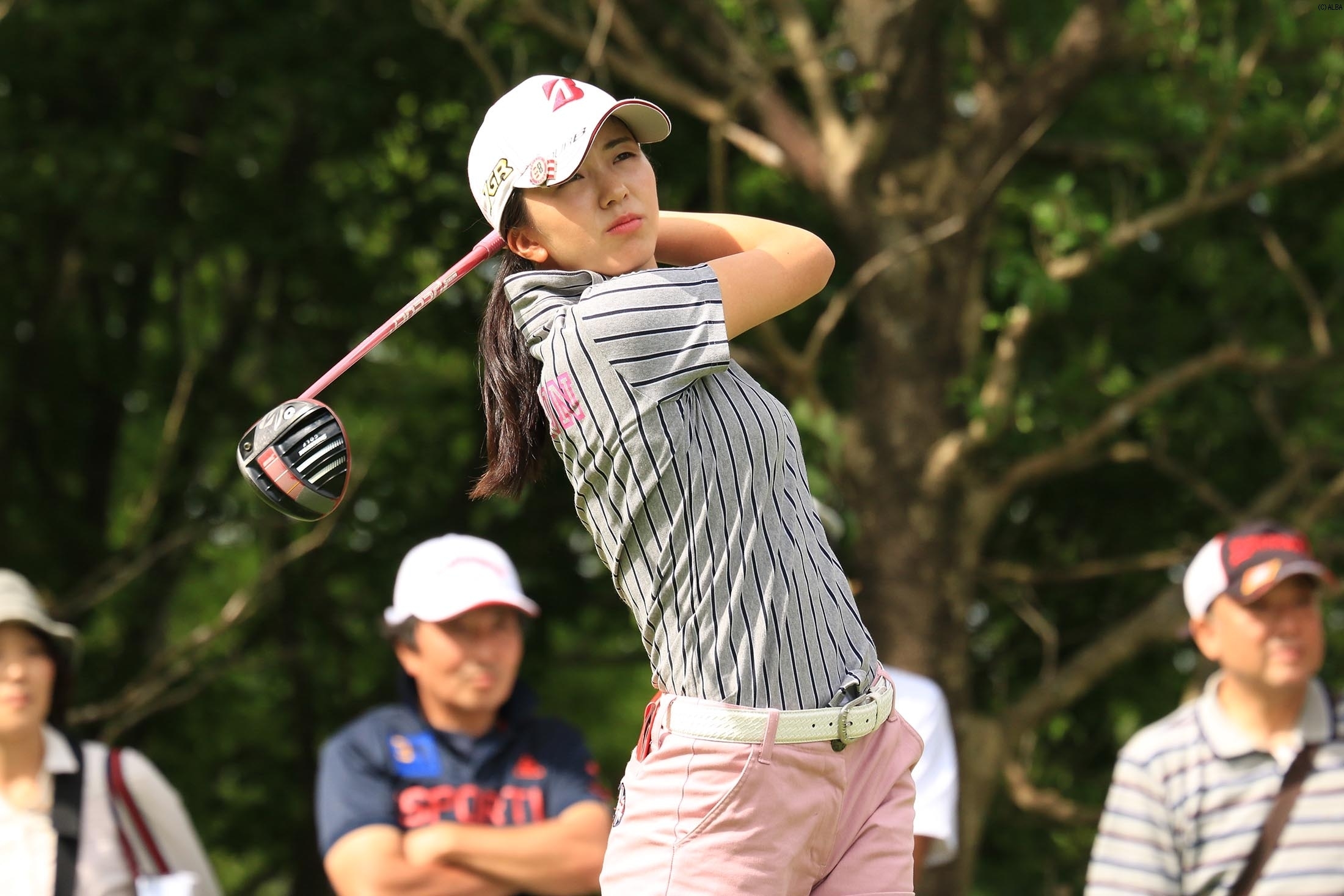単独3位タイから6打差逆転を狙う堀琴音（撮影：ALBA）