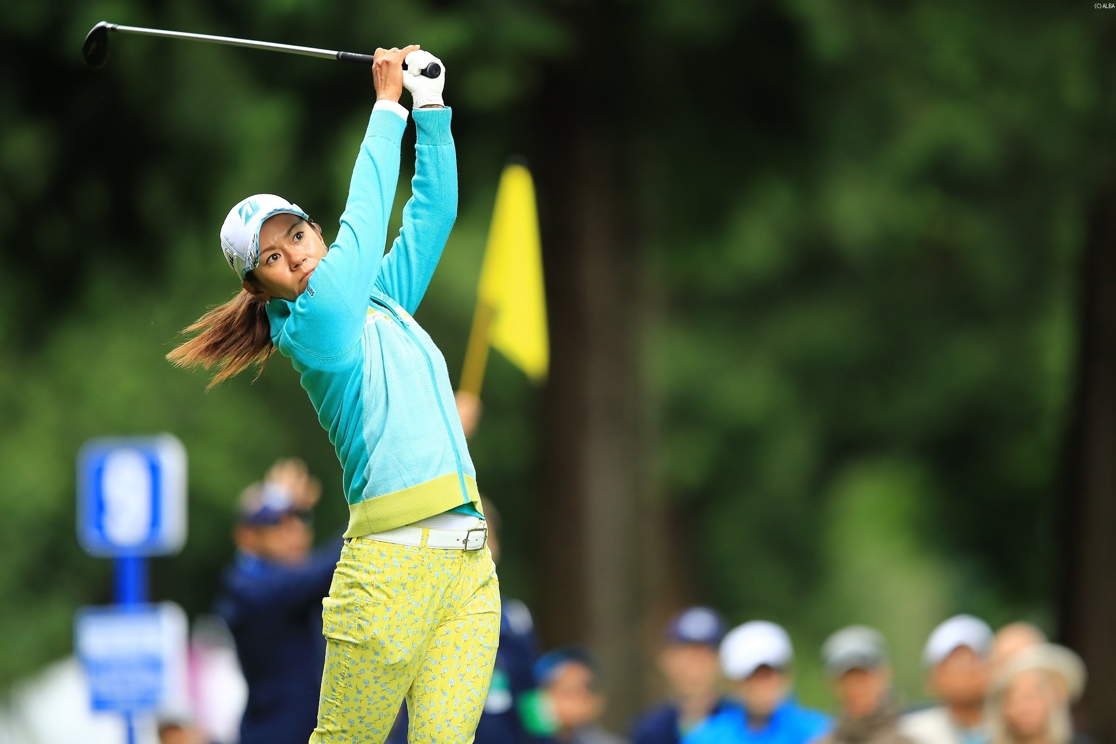 宮里藍もスコアを伸ばせず後退した（写真は全米女子プロ選手権）（撮影：岩本芳弘）