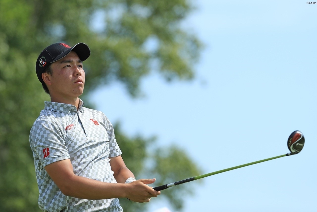 3位タイと好位置で予選を突破したアマチュアの小西健太（撮影：米山聡明）