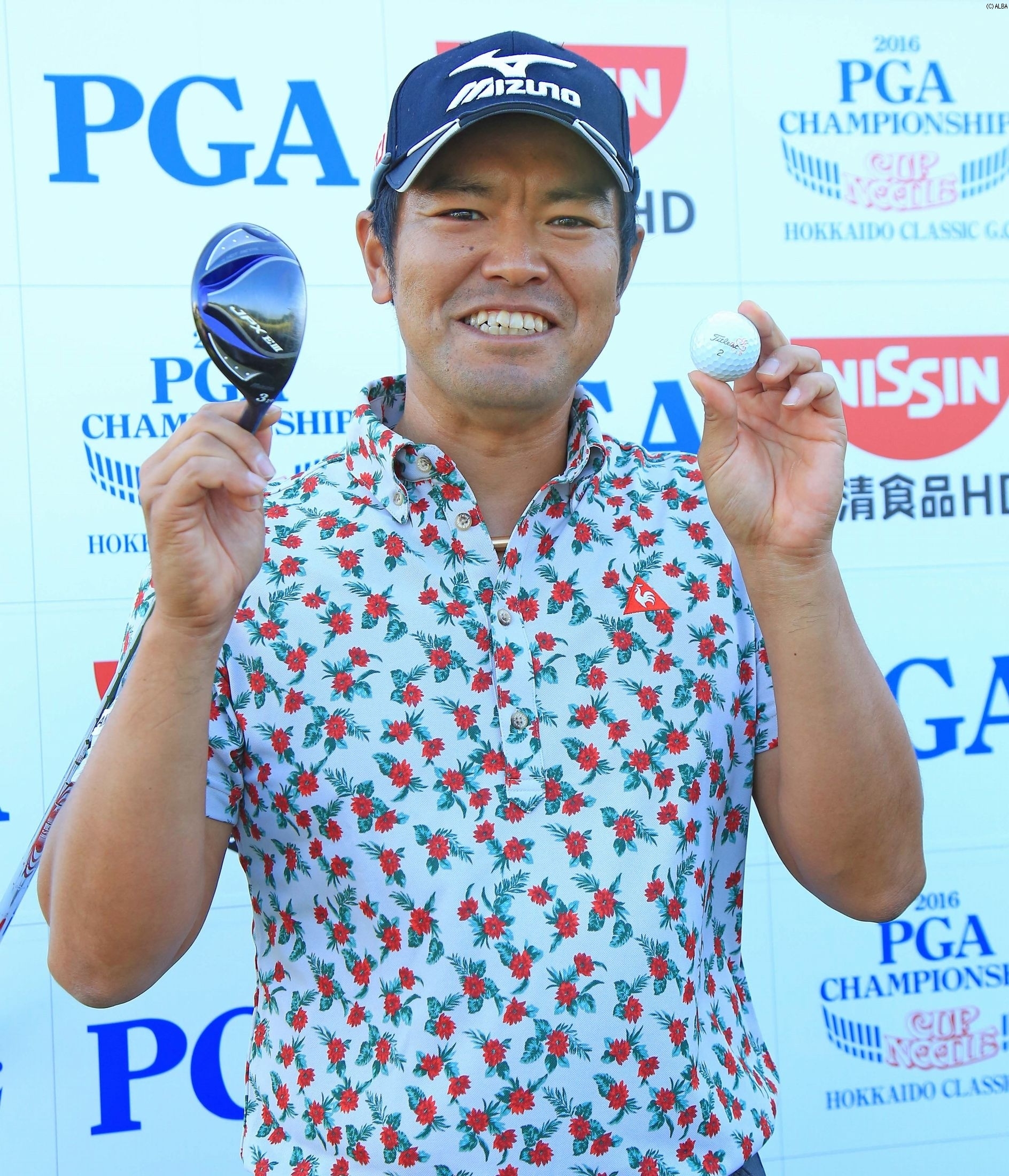 今季2度目のアルバトロスにニッコリ（撮影：米山聡明）