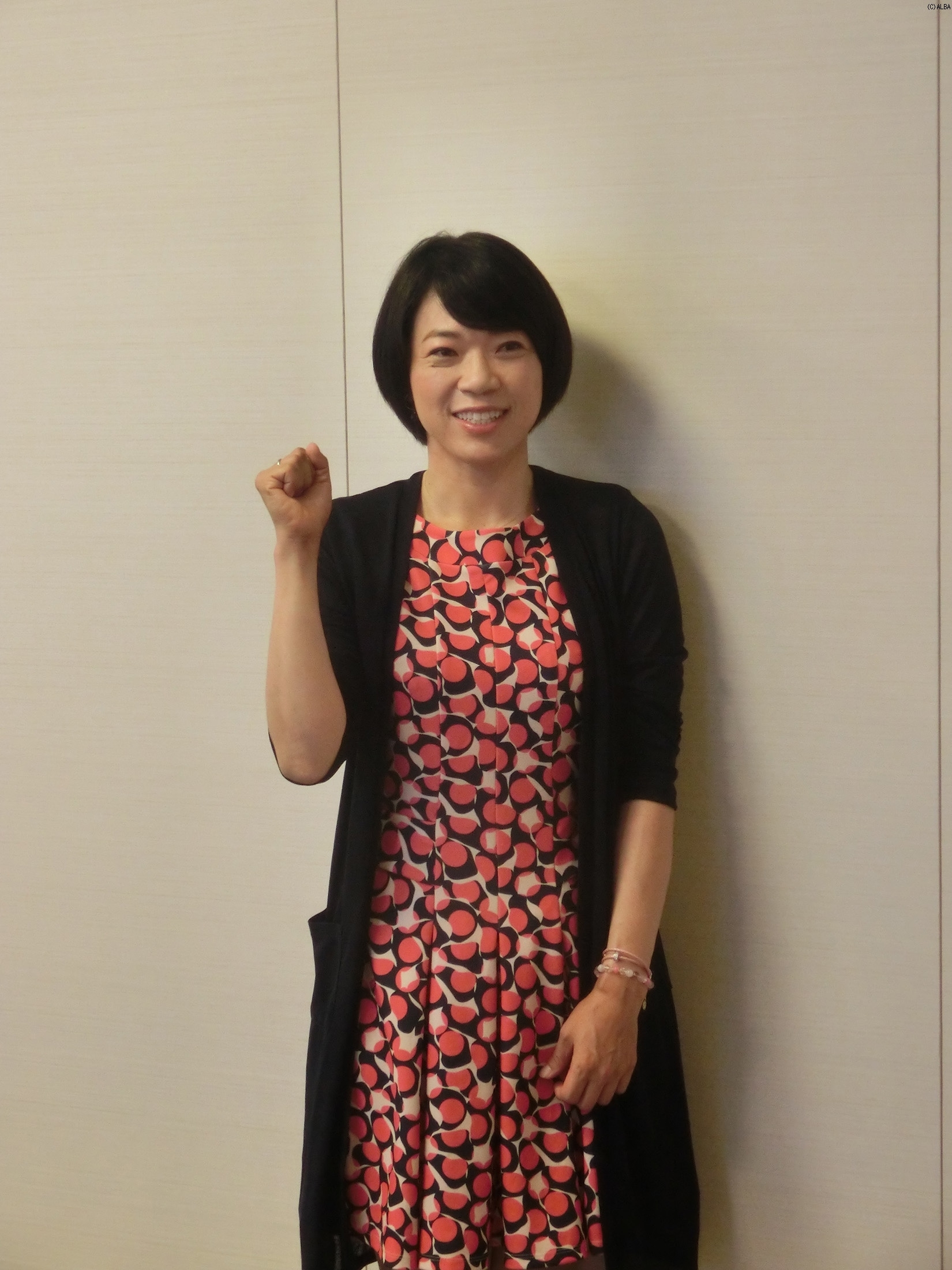 「リオでもガッツポーズをたくさんしたい」と意気込む大山志保（撮影：ALBA）