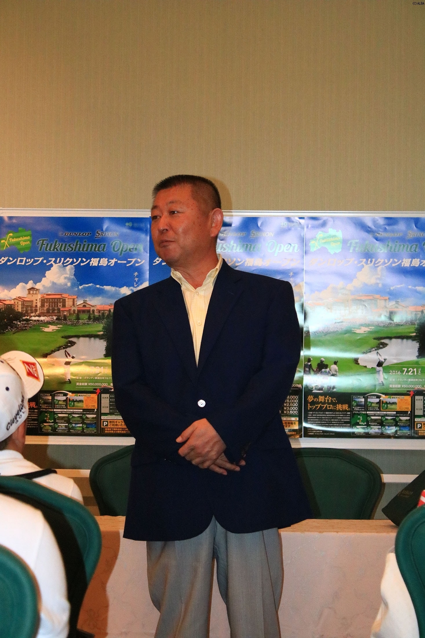 松山英樹とのエピソードを語った阿部監督（撮影：ALBA）