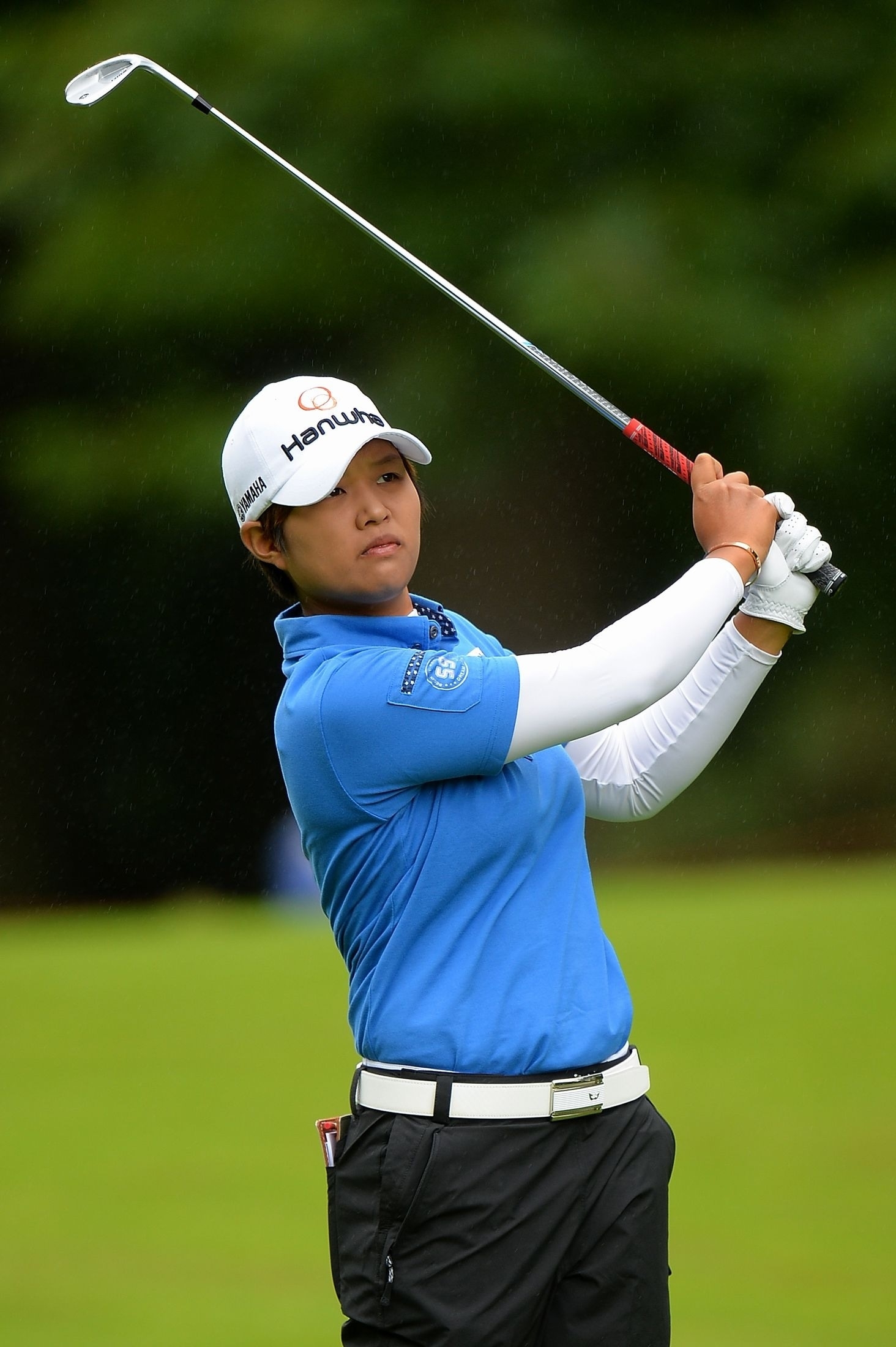 好位置で決勝ラウンドに進むリオ五輪日本代表・野村敏京（撮影：GettyImages）