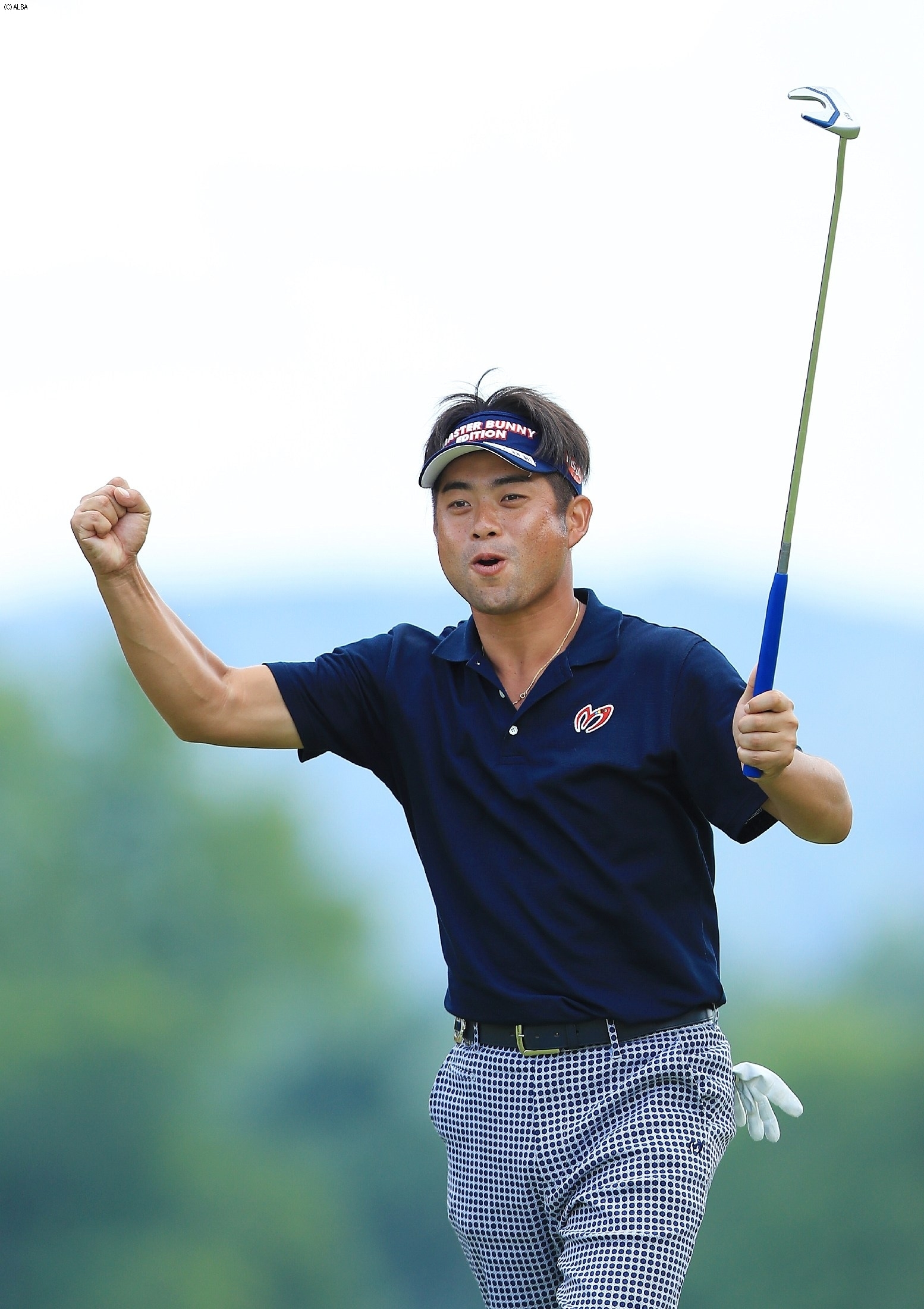 3アンダーにスコアを伸ばしてホールアウトした池田勇太（撮影：岩本芳弘）
