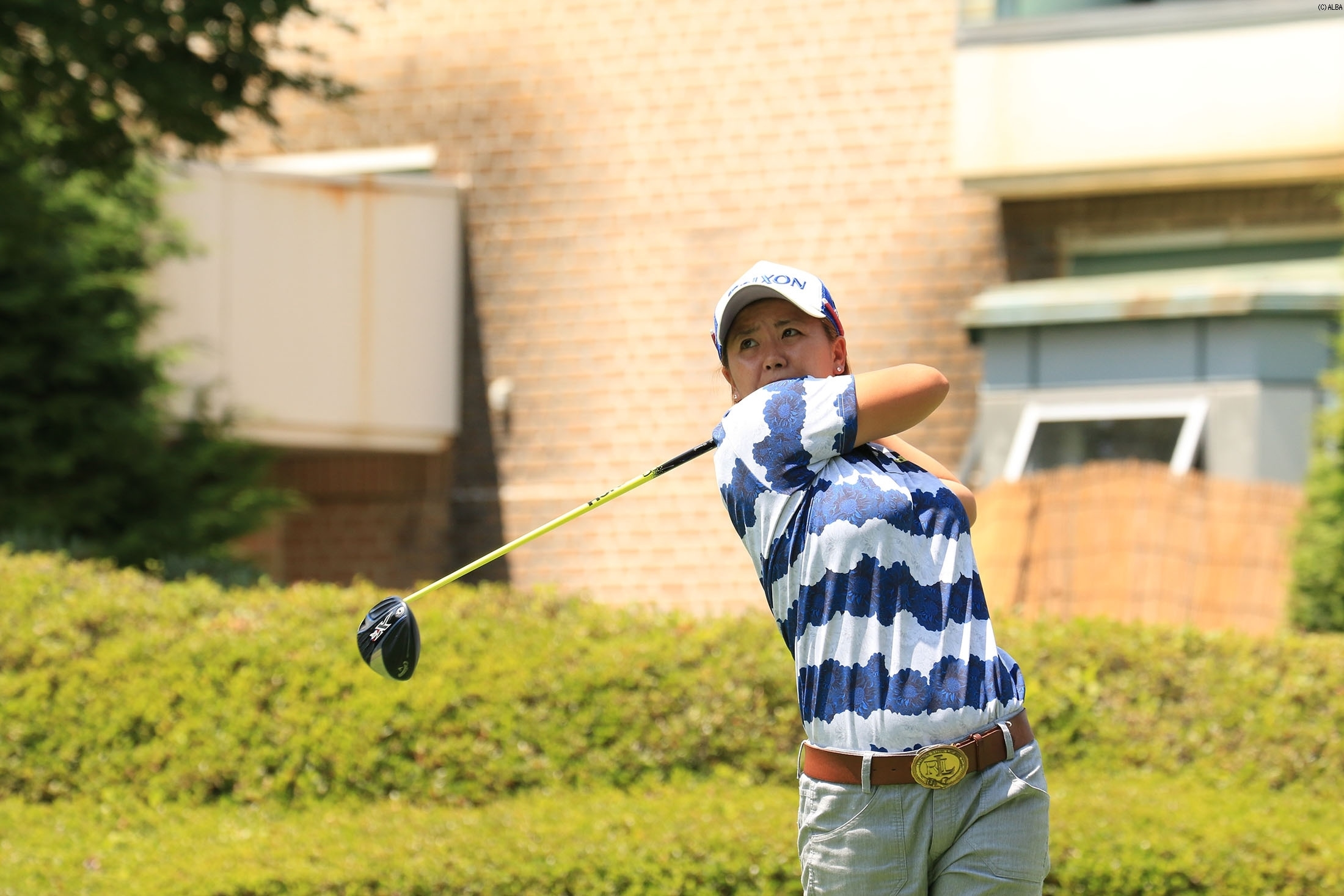 レギュラーツアー優勝を目指し、調整に打ち込む山城奈々（撮影：ALBA）