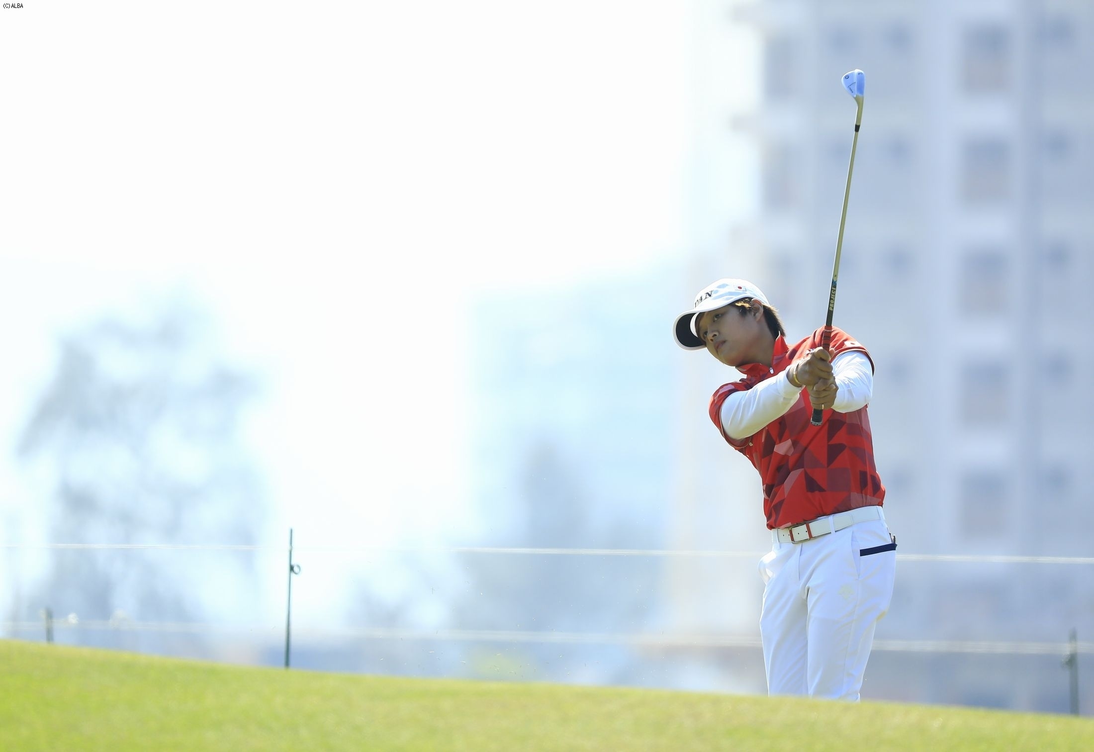 野村、初日は首位と4打差の11位タイに（撮影：福田文平）